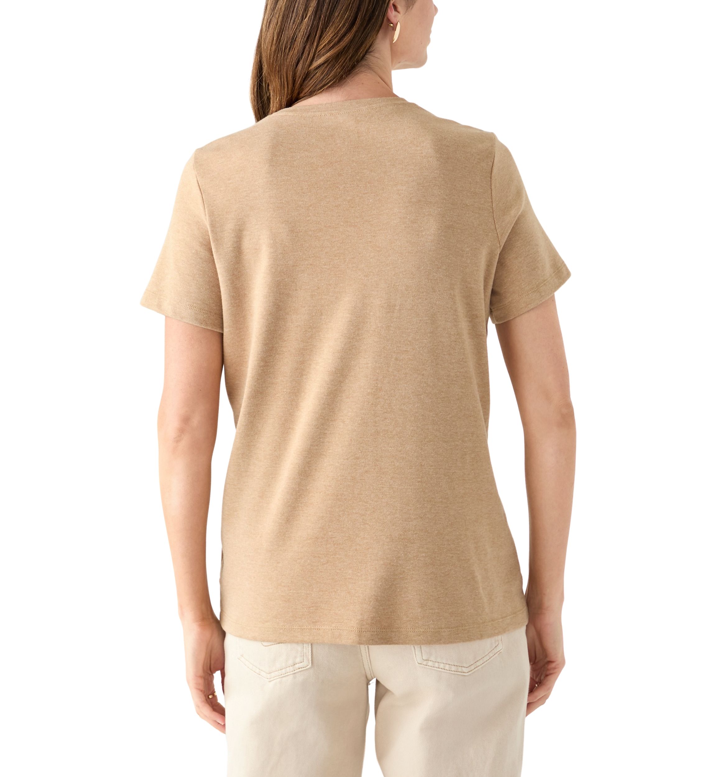 Petite Short Sleeve Heather T-Shirt