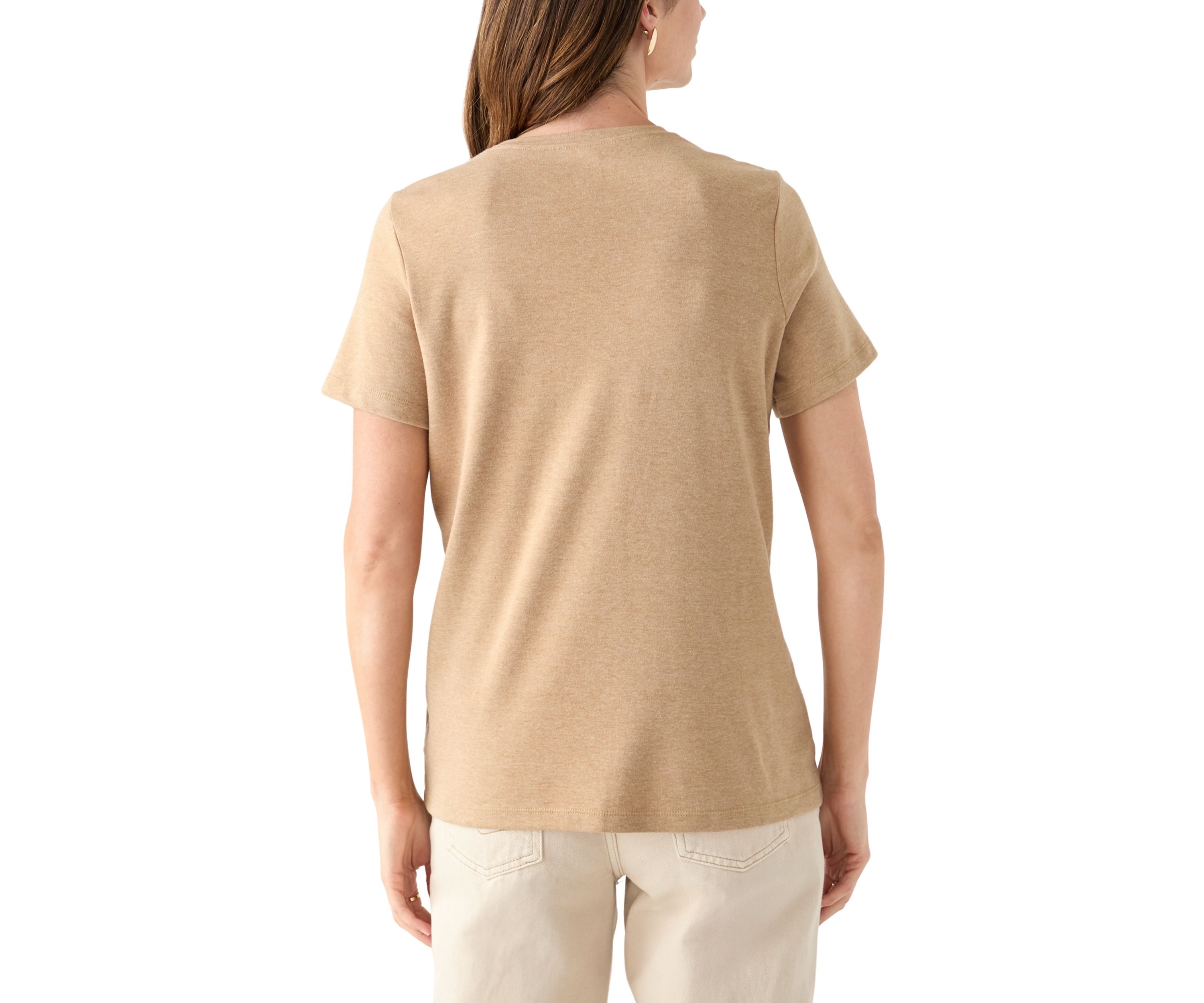 Petite Short Sleeve Heather T-Shirt