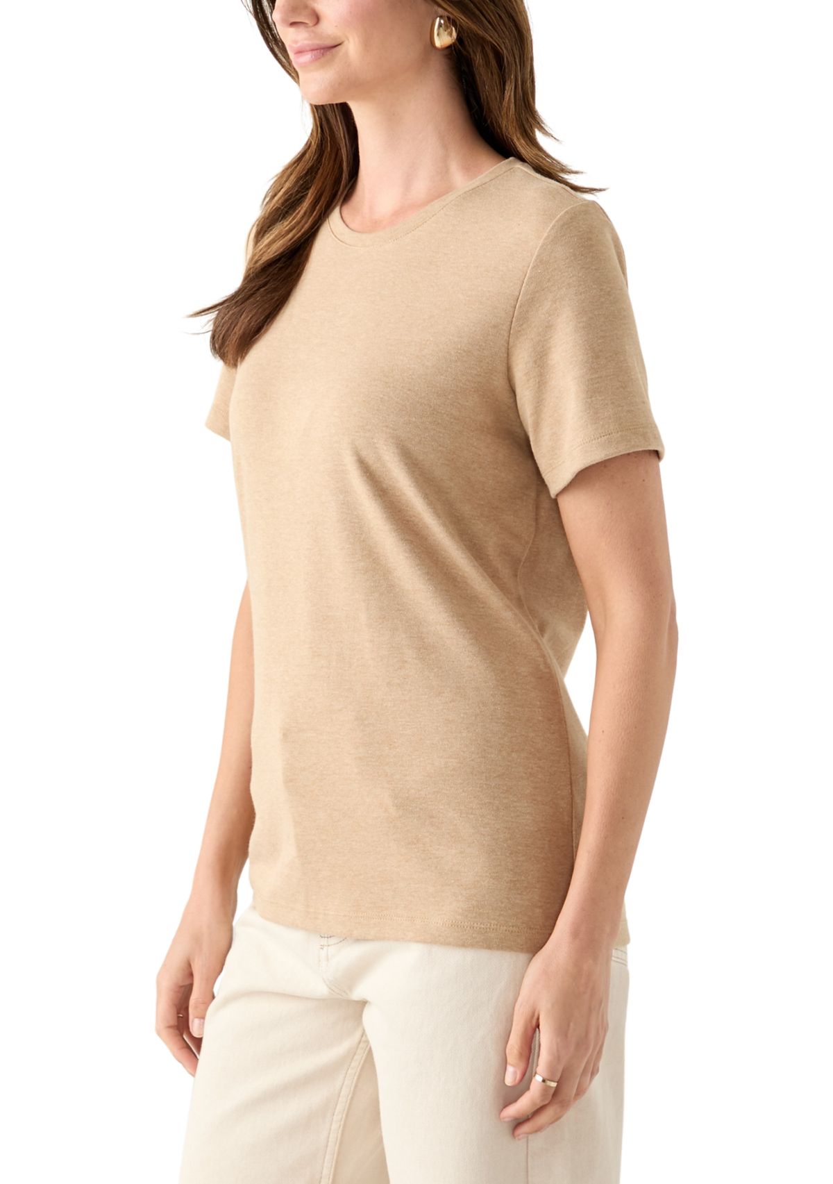 Petite Short Sleeve Heather T-Shirt