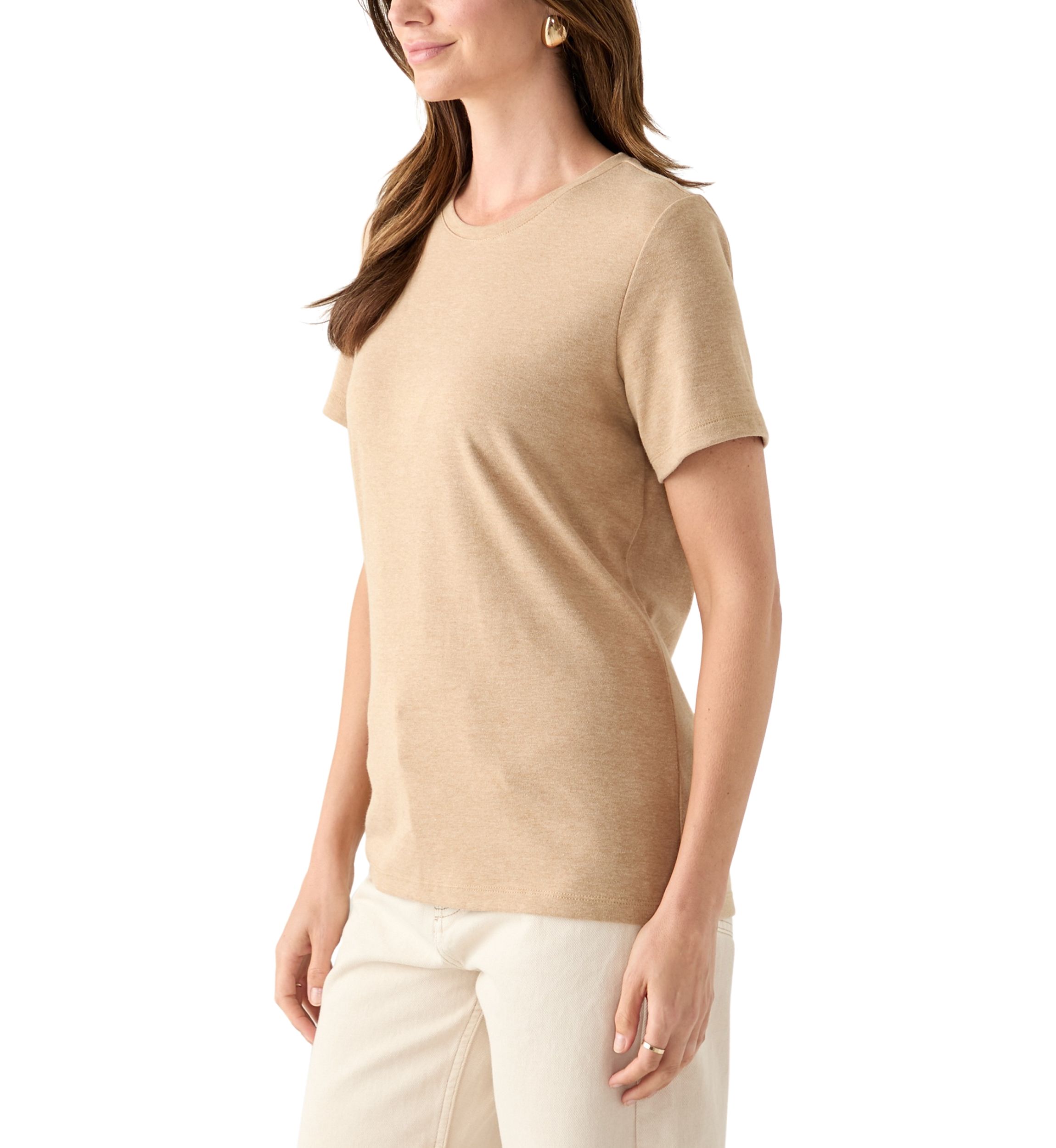 Petite Short Sleeve Heather T-Shirt