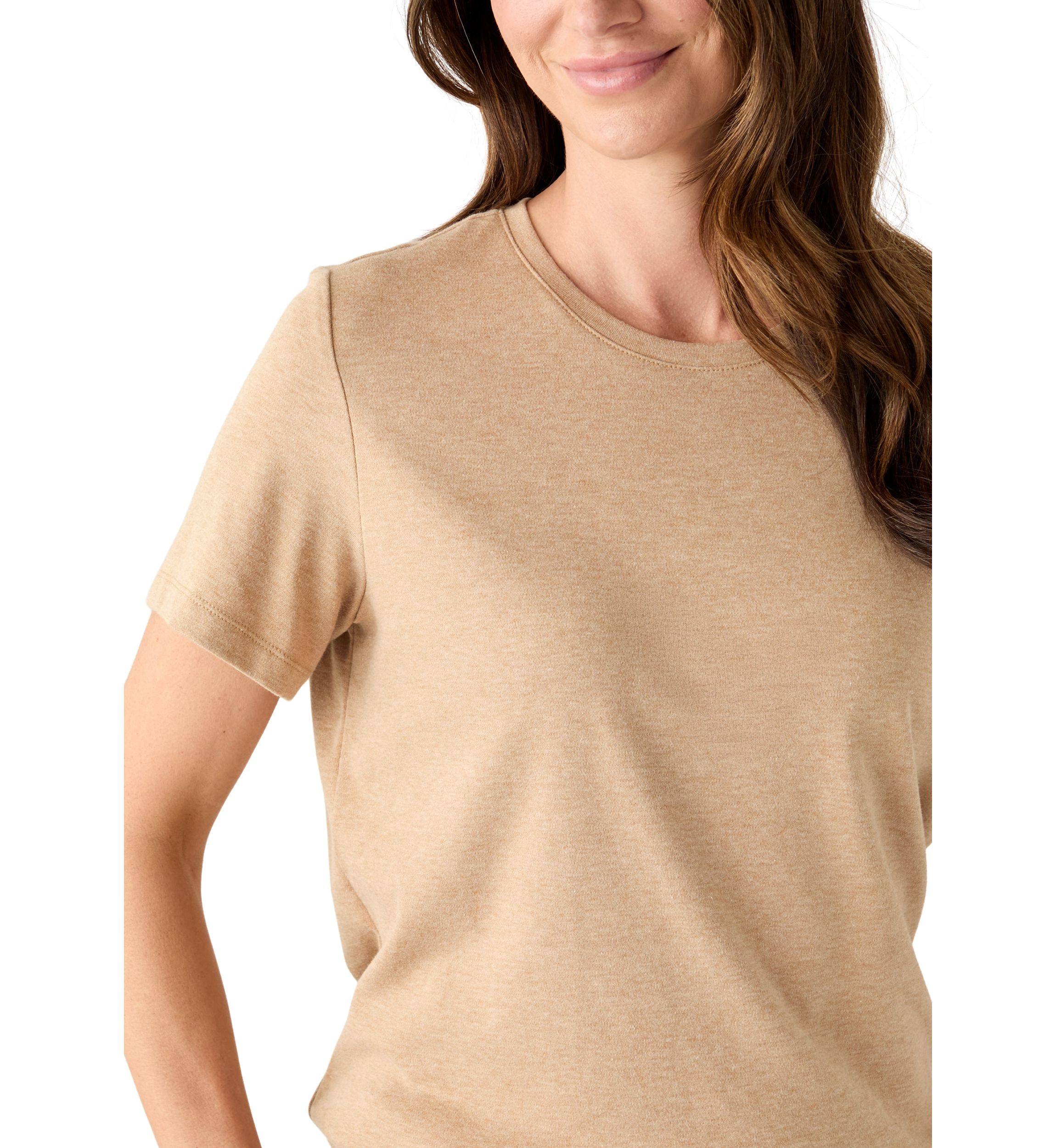 Petite Short Sleeve Heather T-Shirt