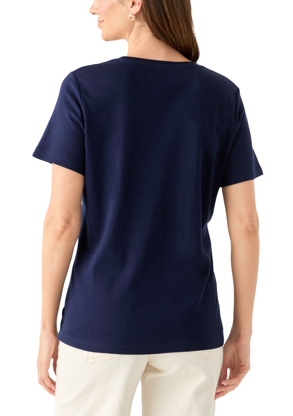 Petite Graphic Crew Neck T-Shirt