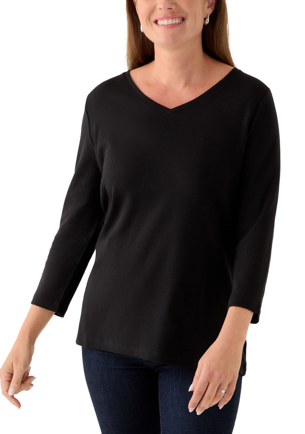 Petite V-Neck T-Shirt