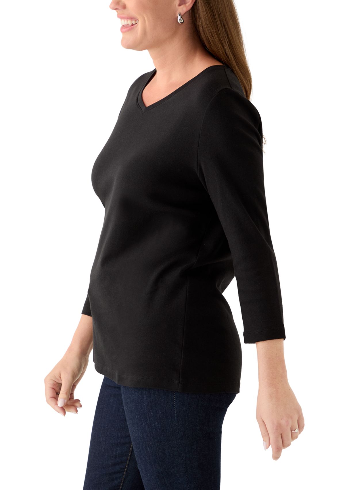 Petite V-Neck T-Shirt