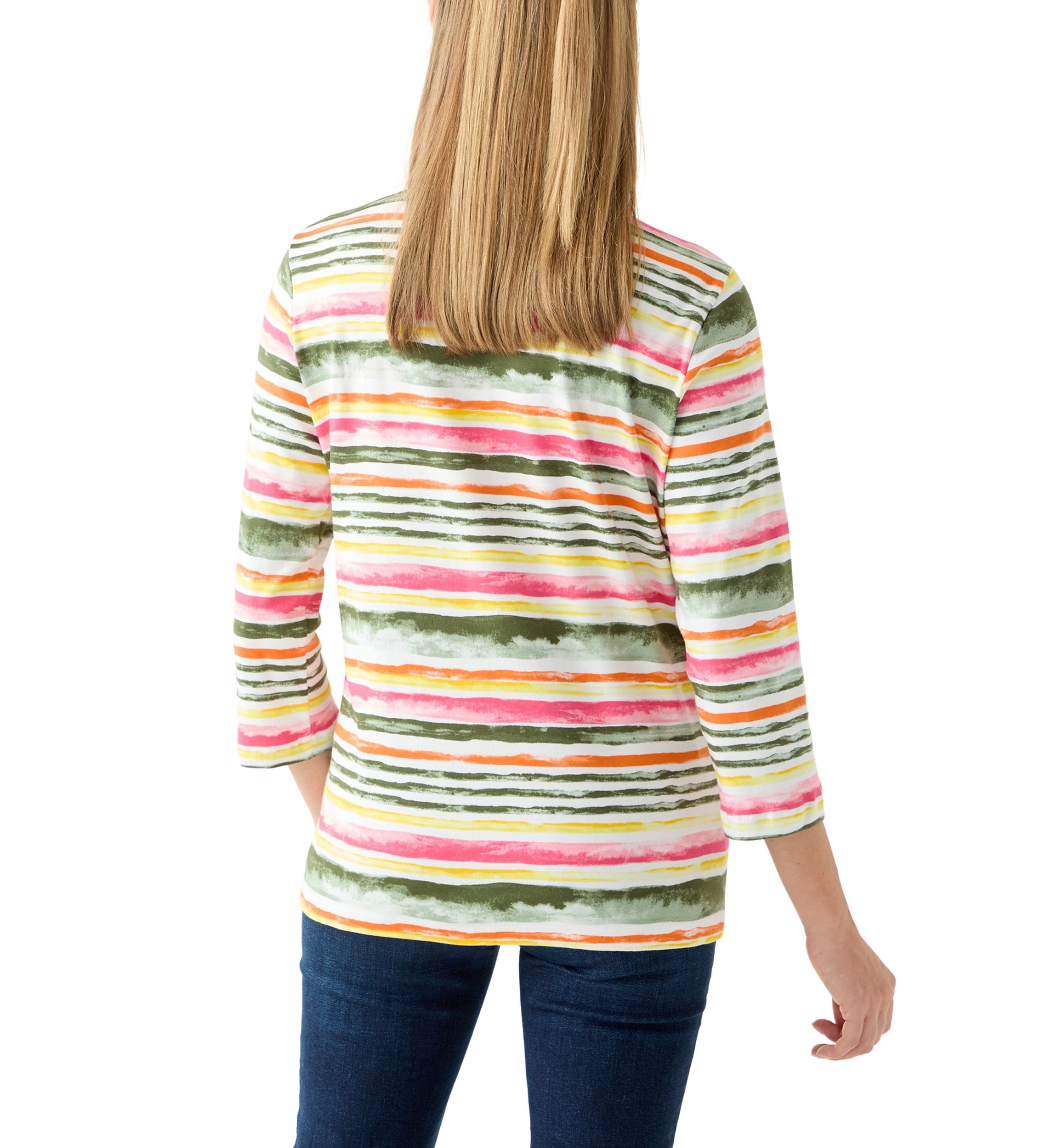 Petite Crewneck Print Top