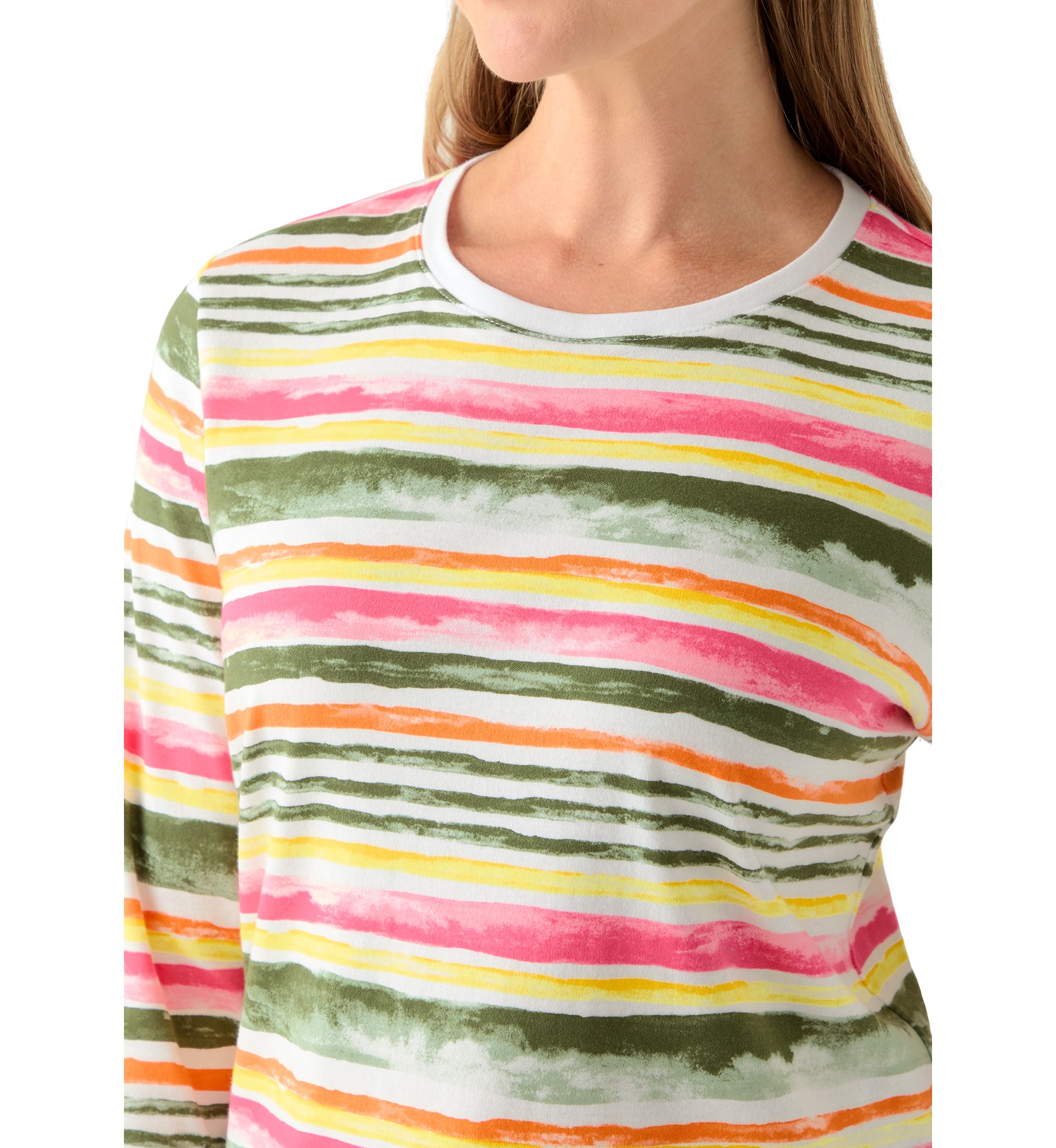 Petite Crewneck Print Top