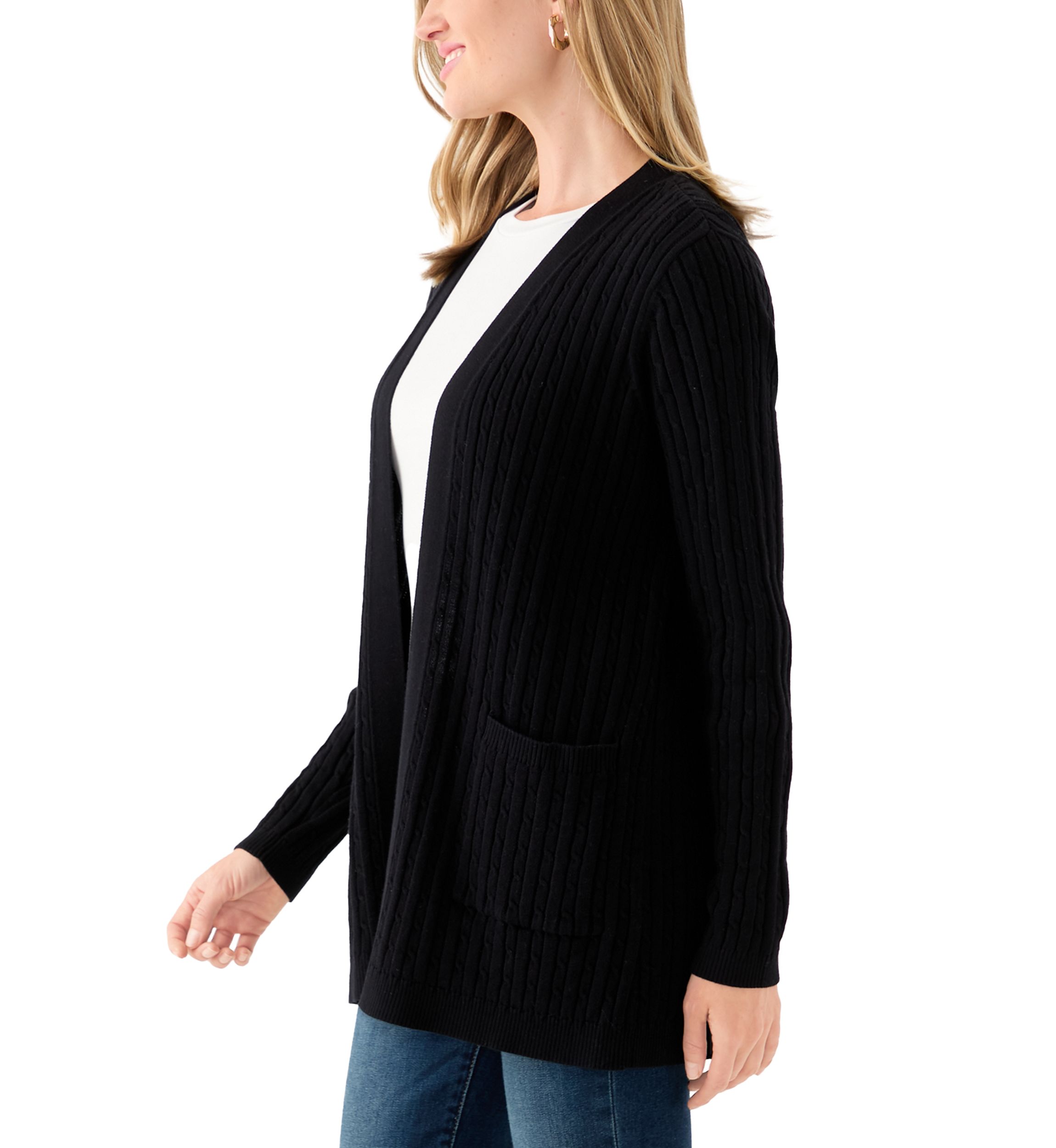 Petite Cable Cardigan 