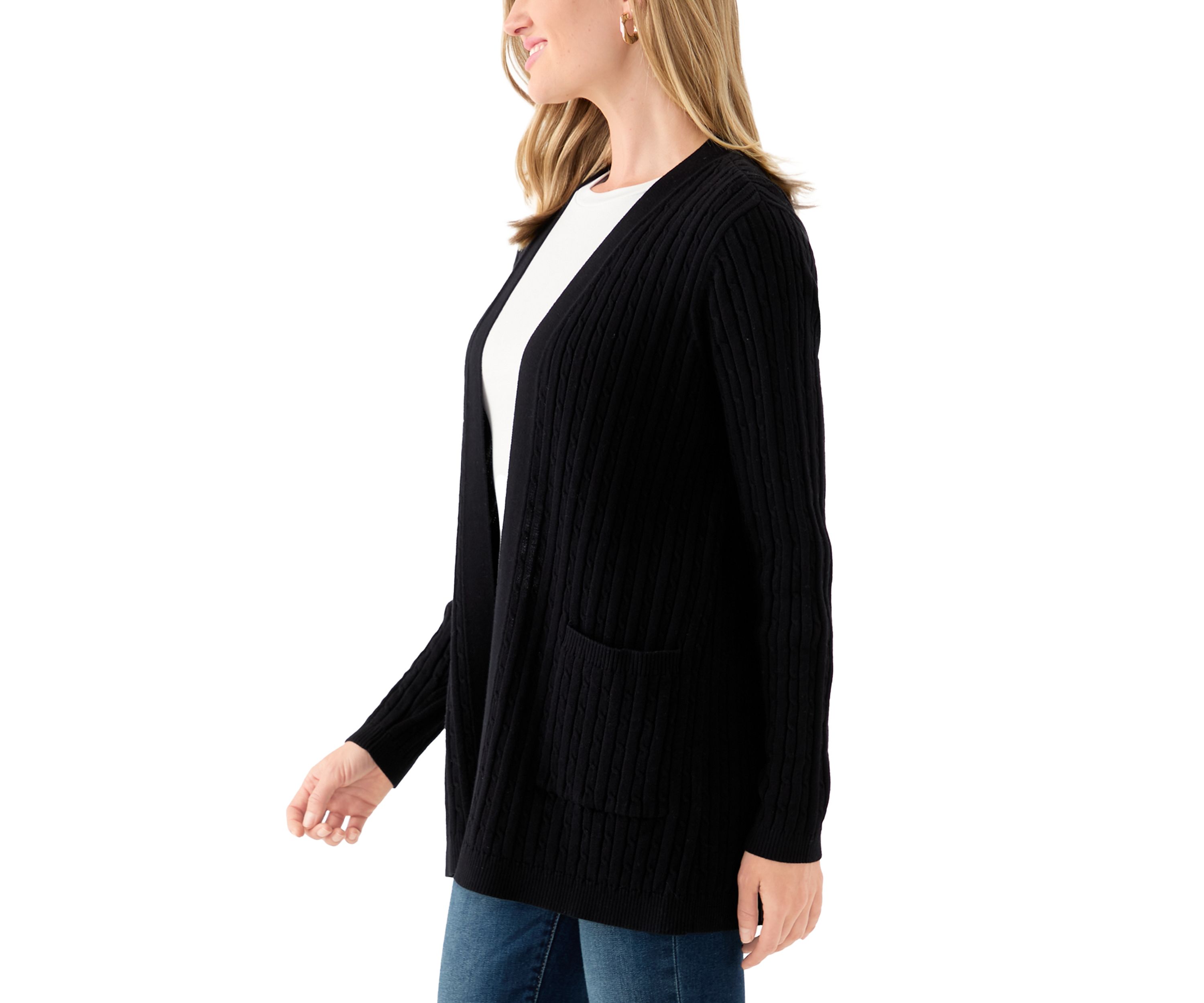 Petite Cable Cardigan 