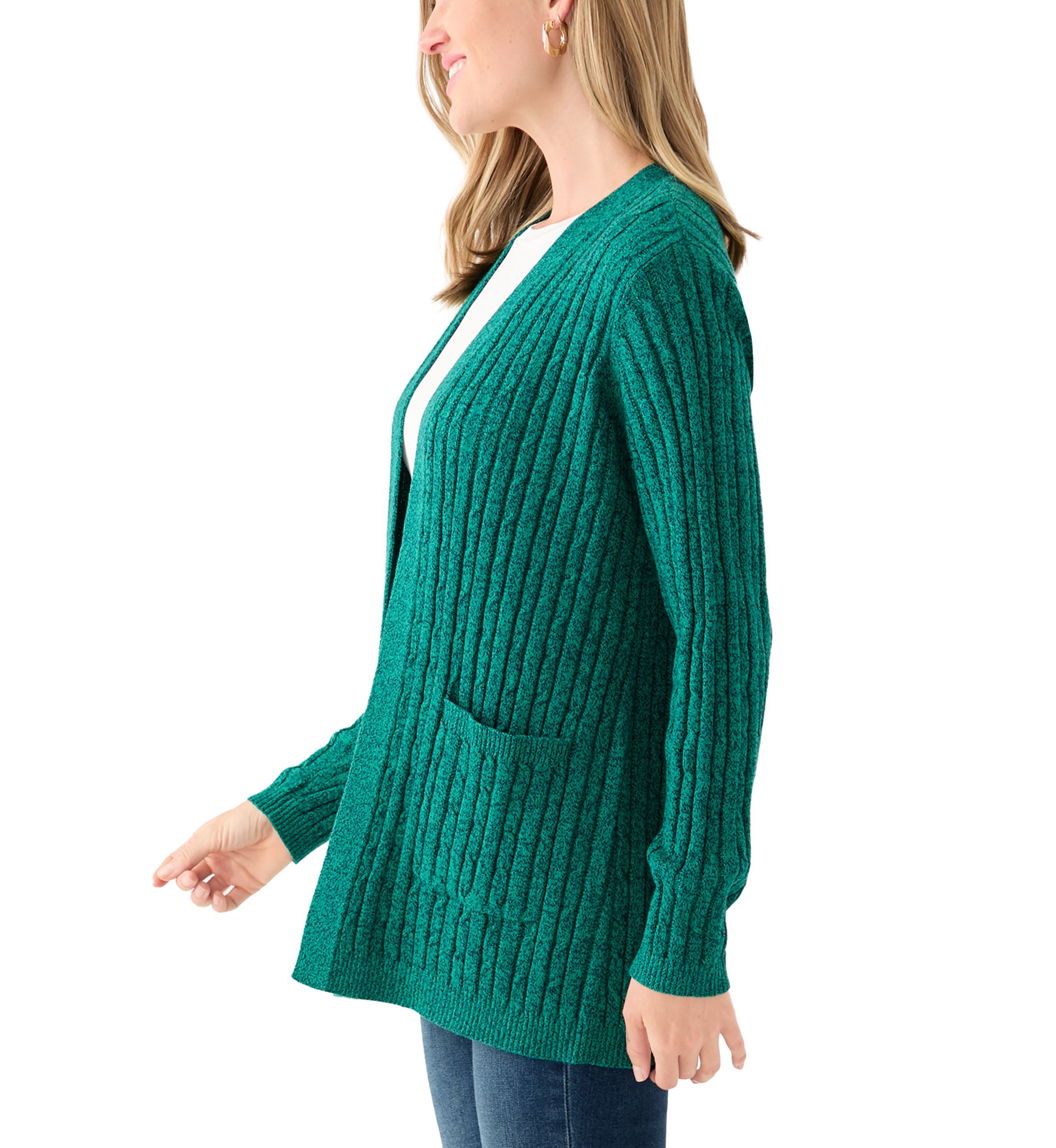 Petite Cable Cardigan 