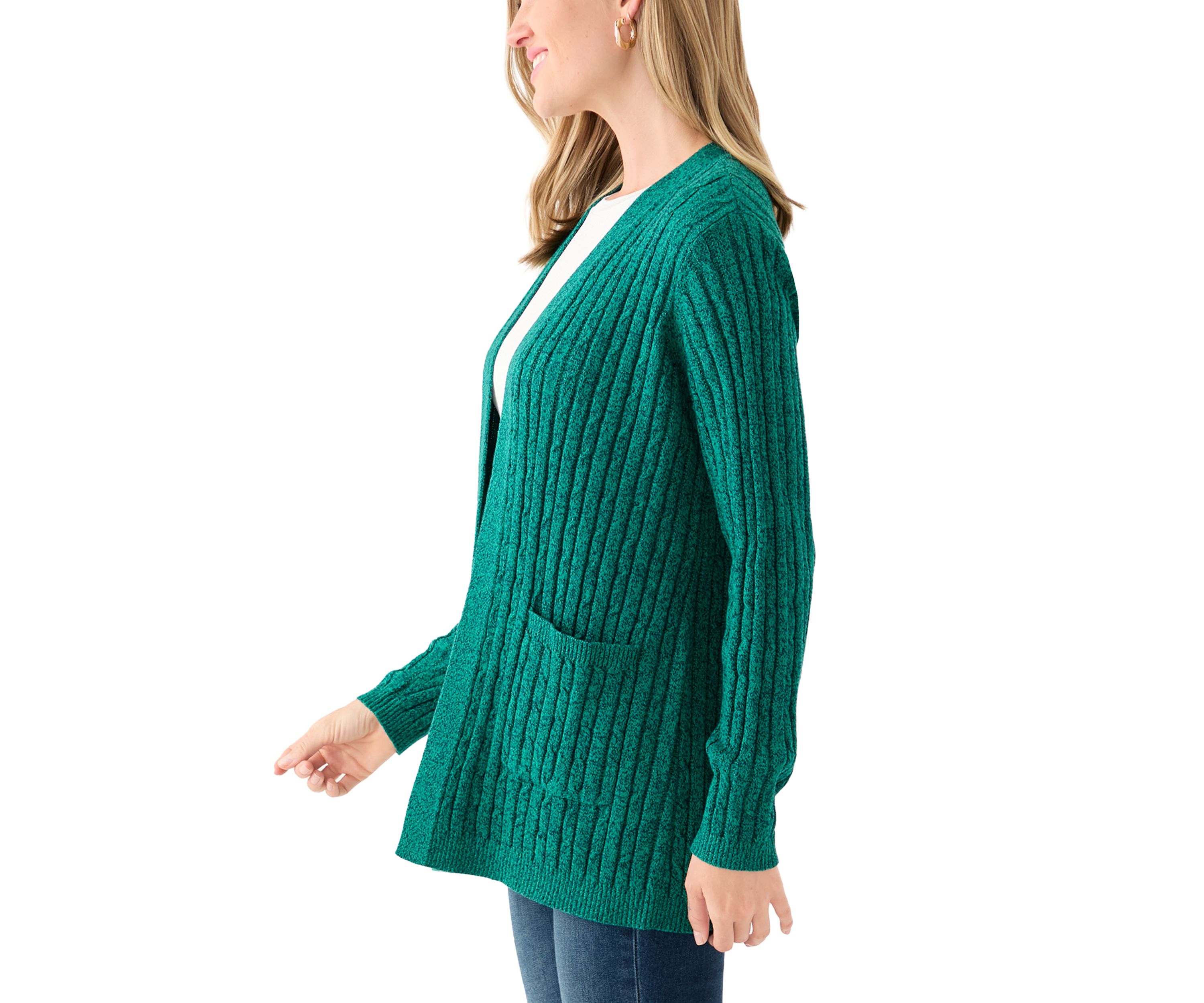 Petite Cable Cardigan 