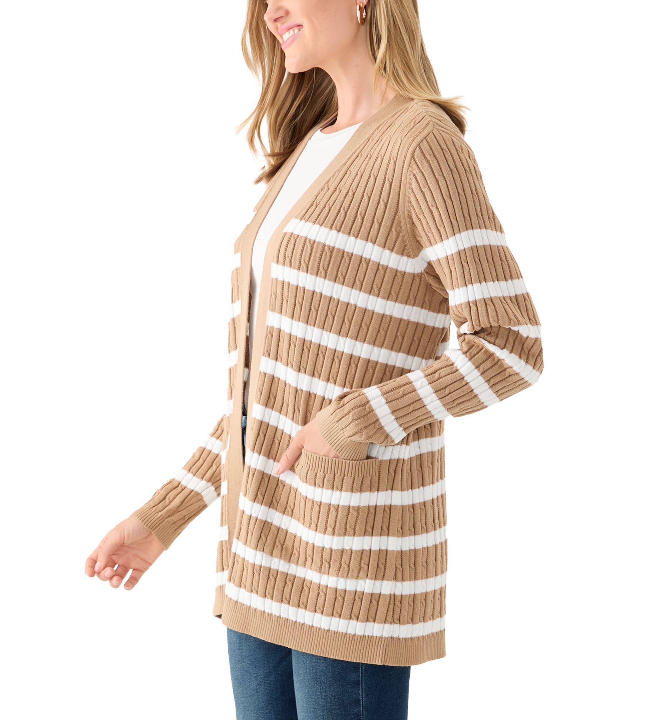 Petite Cable Cardigan 