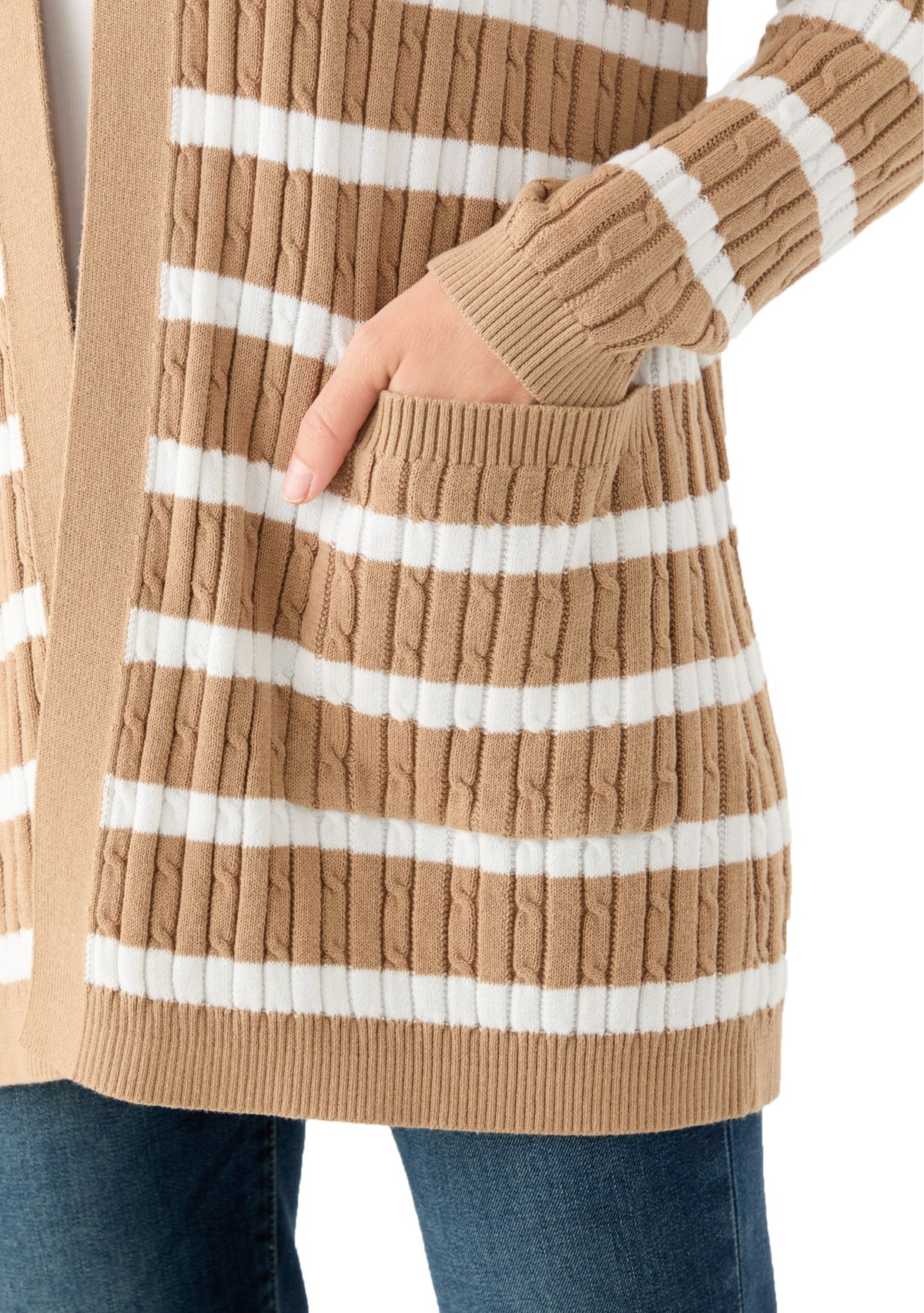 Petite Cable Cardigan 