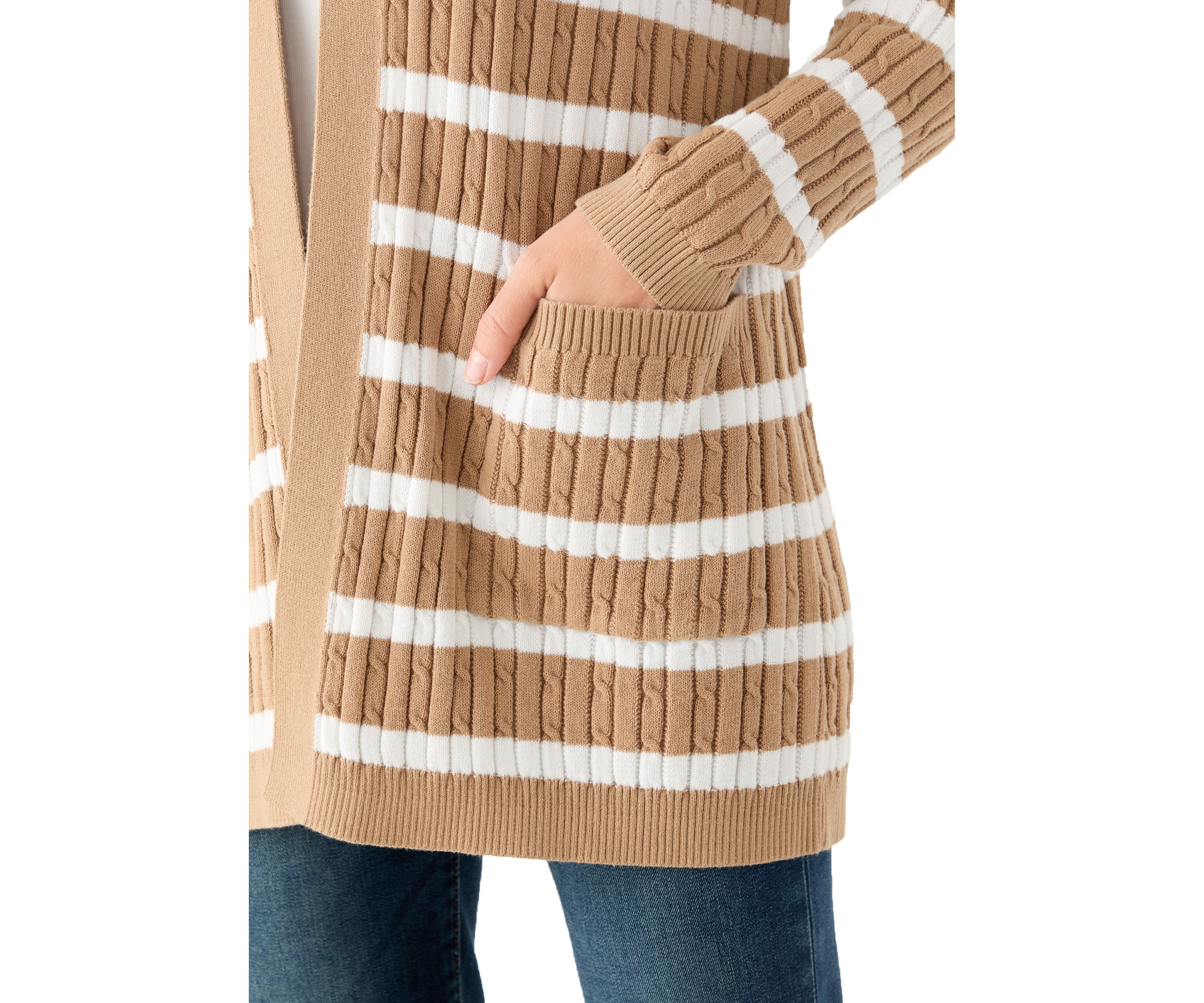 Petite Cable Cardigan 