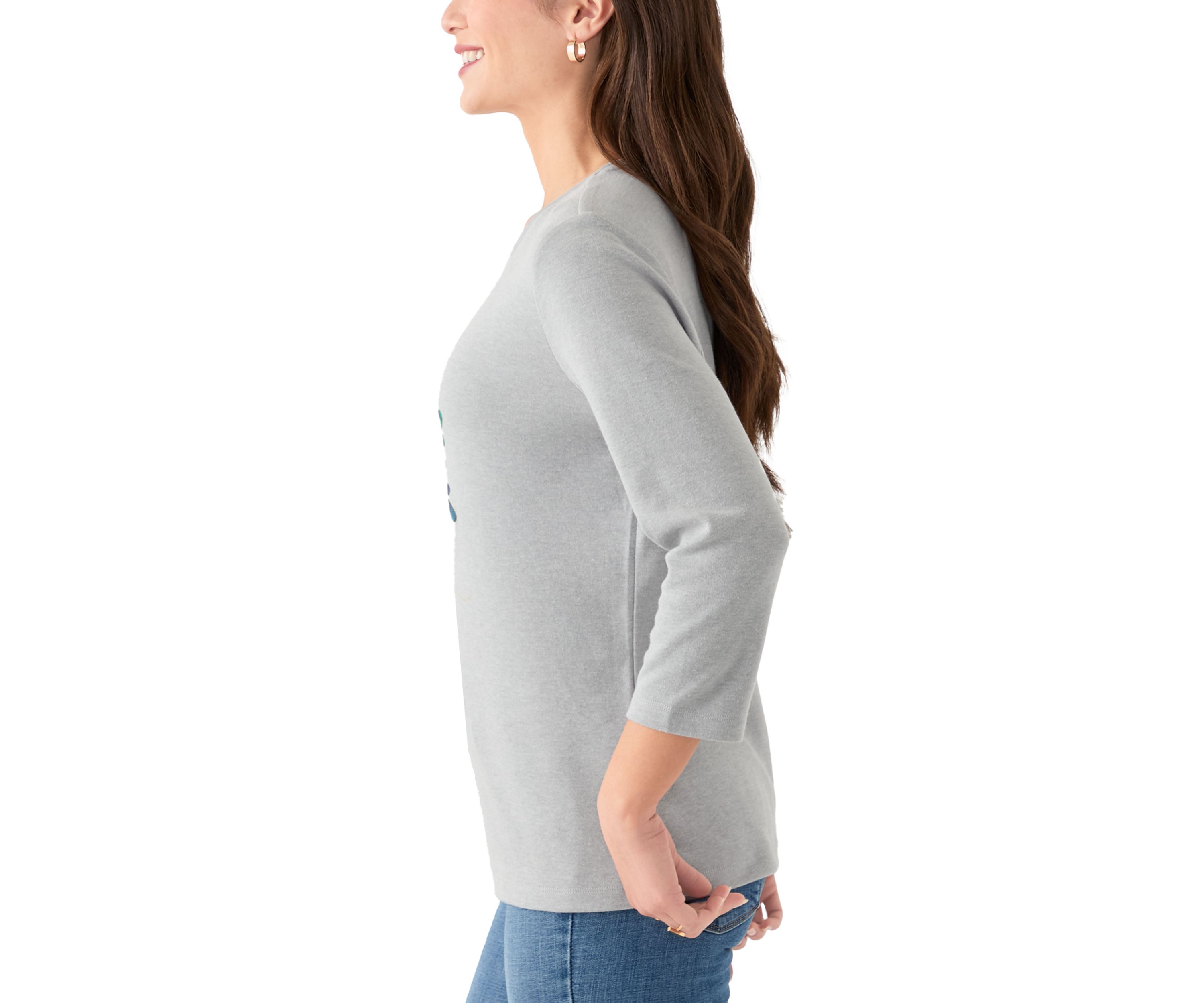 Petite Snowflake Graphic T-Shirt