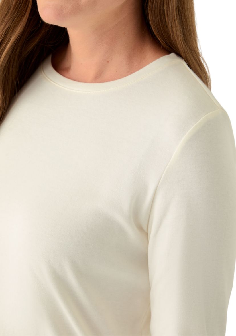 Petite Long Sleeve Crew Core Top
