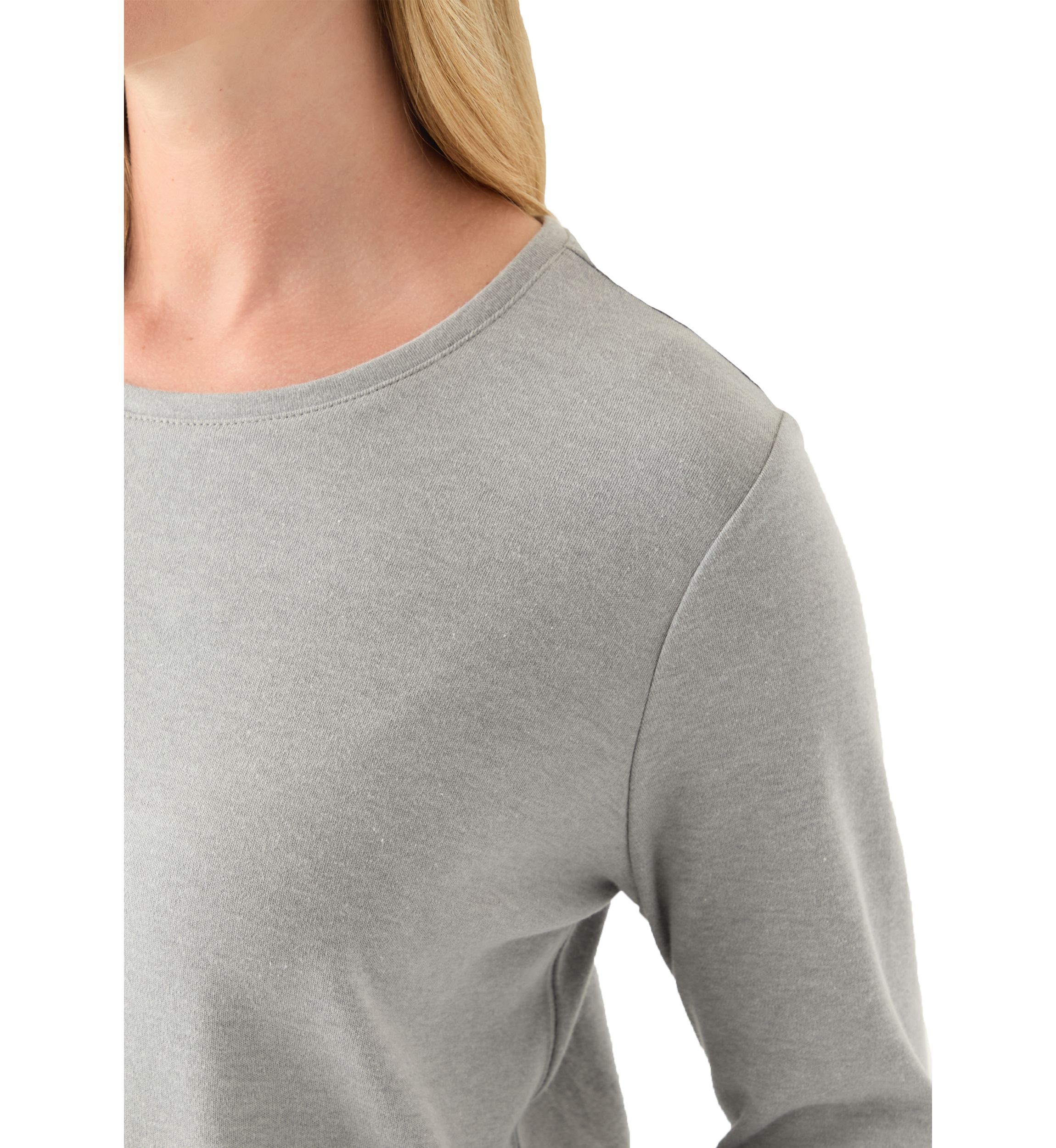 Petite Long Sleeve Crew Neck Shirt