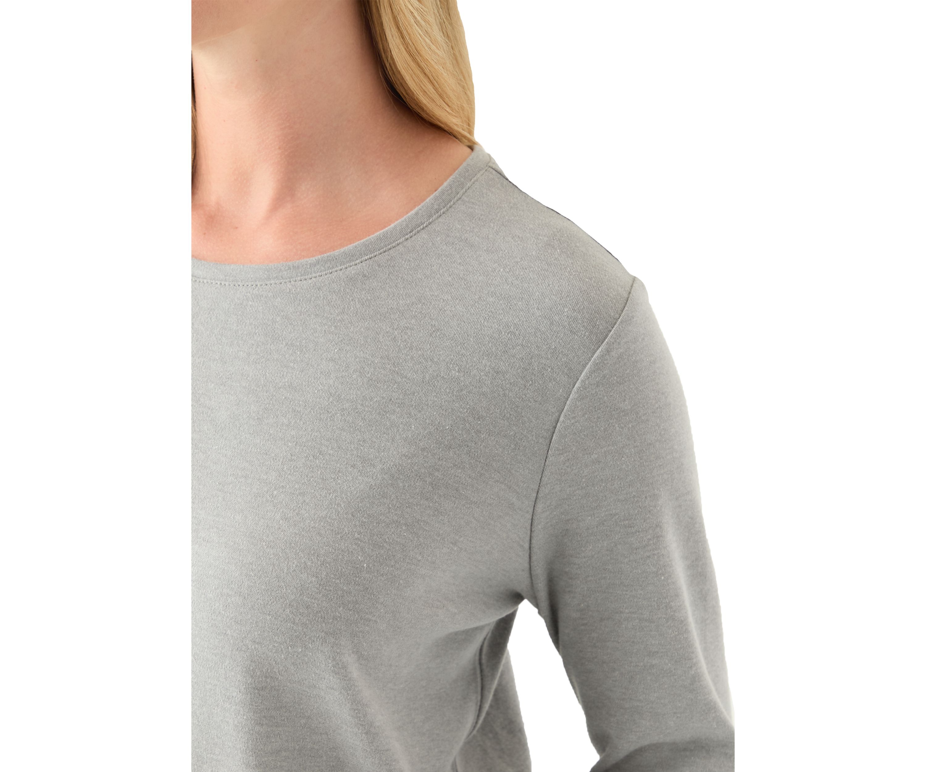 Petite Long Sleeve Crew Neck Shirt
