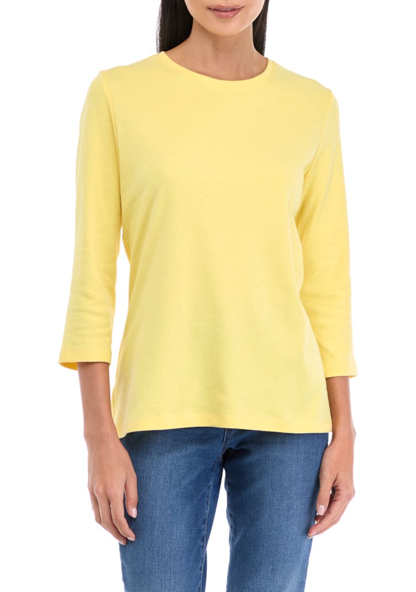 Petite Crew Neck Top