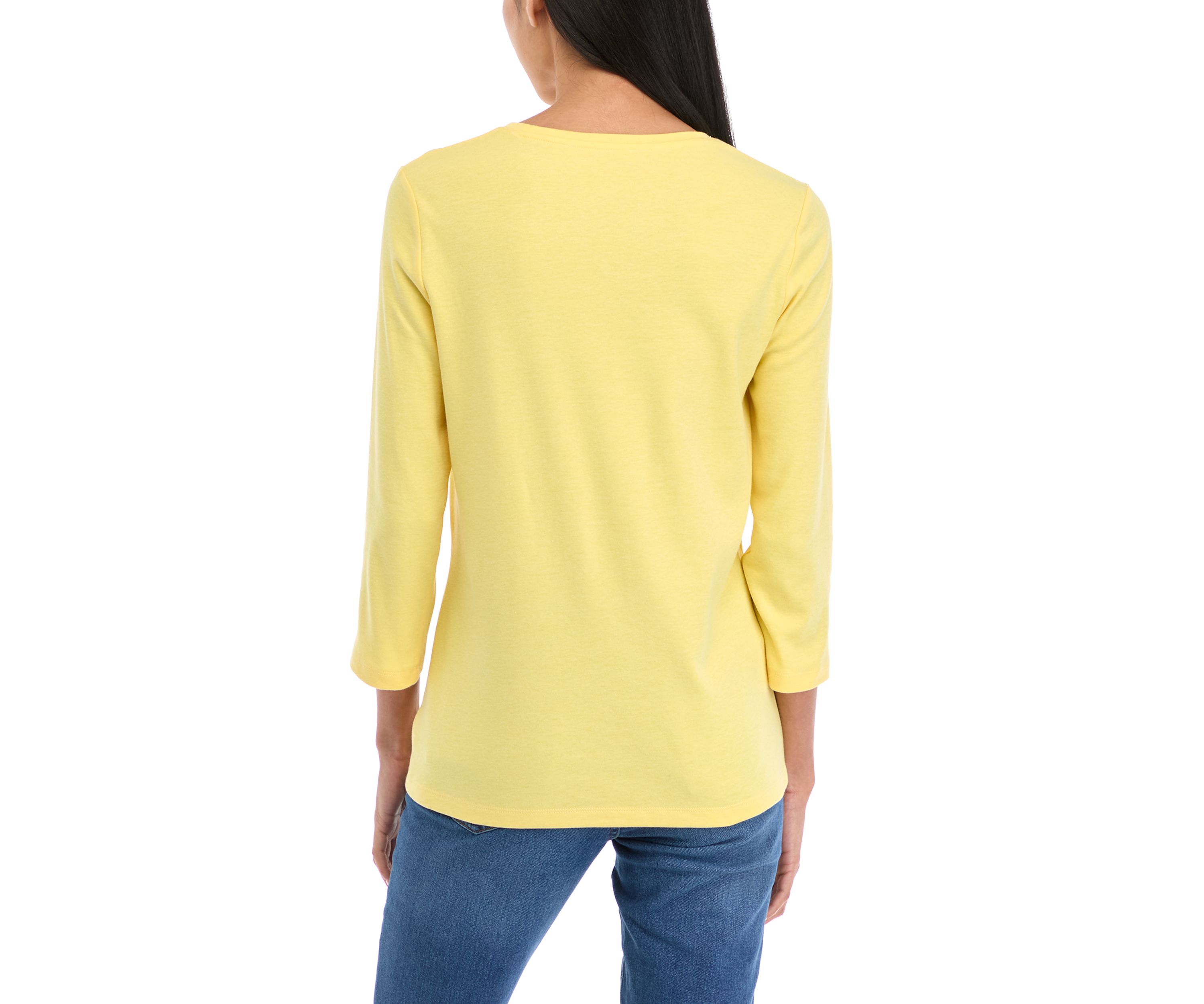 Petite Crew Neck Top