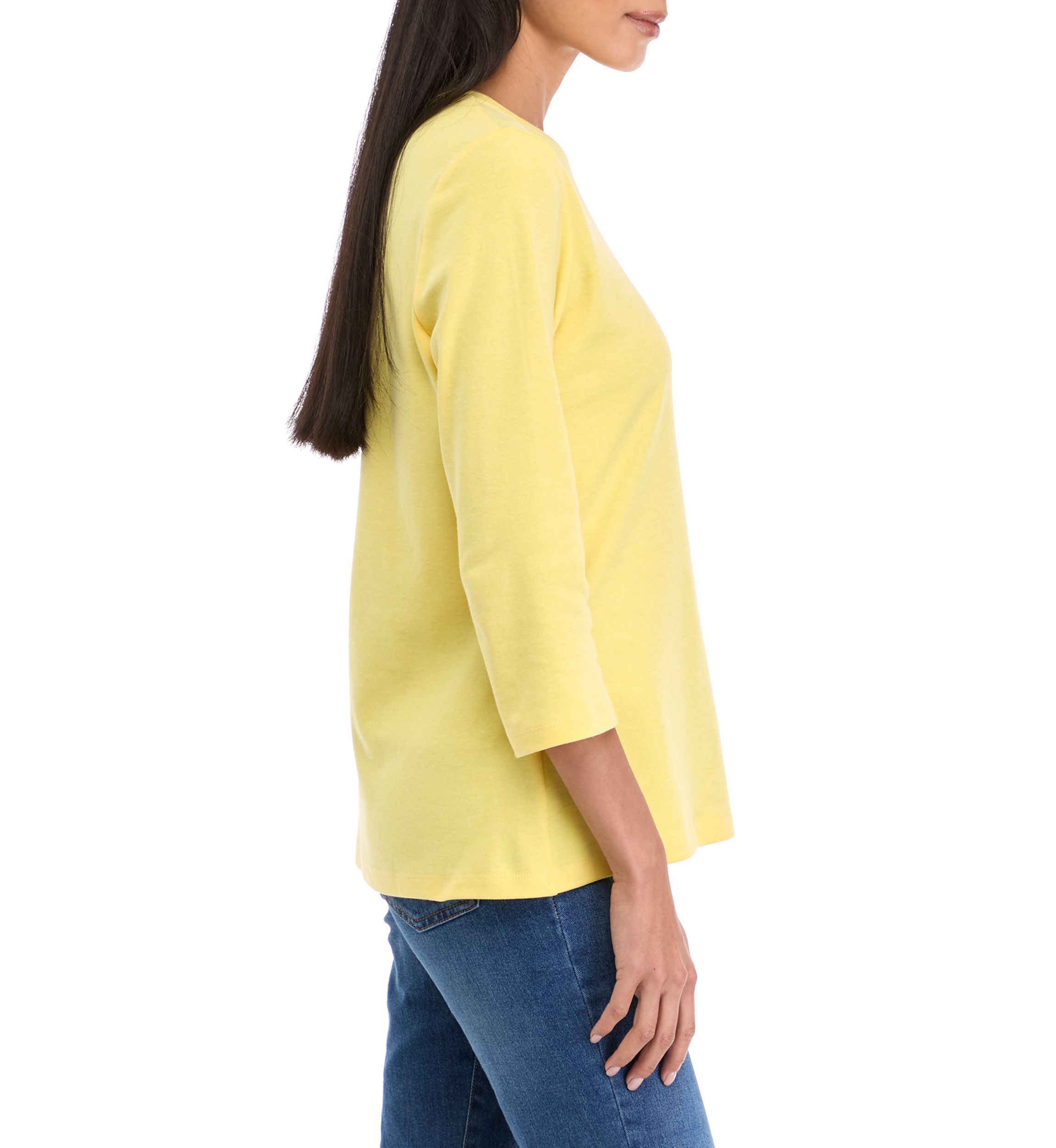 Petite Crew Neck Top