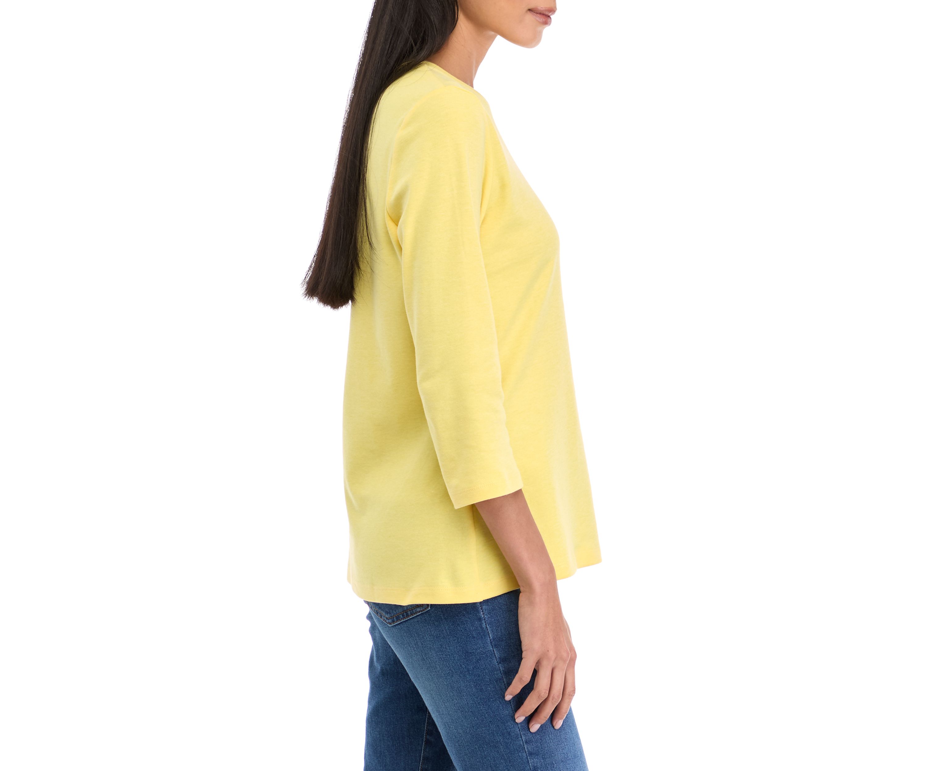 Petite Crew Neck Top
