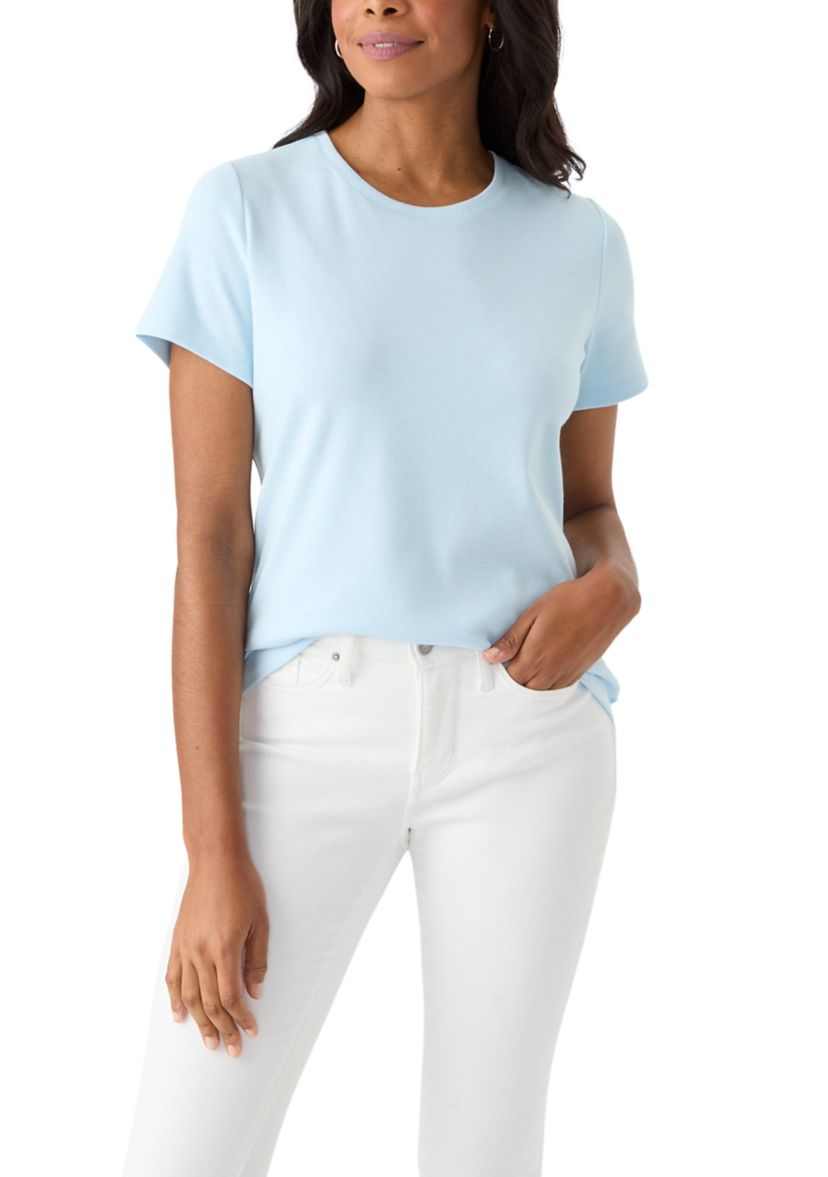 Petite Short Sleeve Crew T-Shirt 