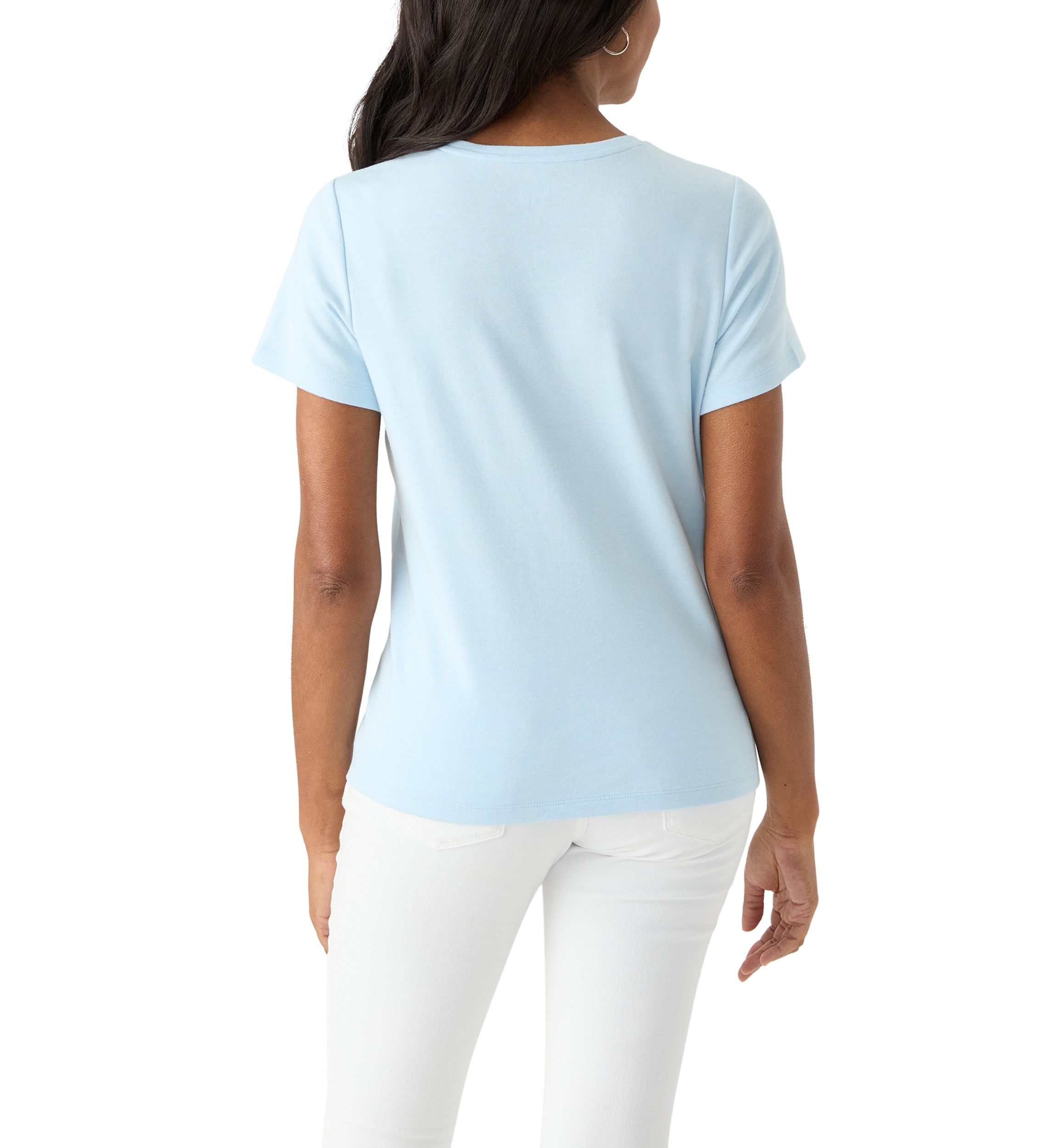 Petite Short Sleeve Crew T-Shirt 