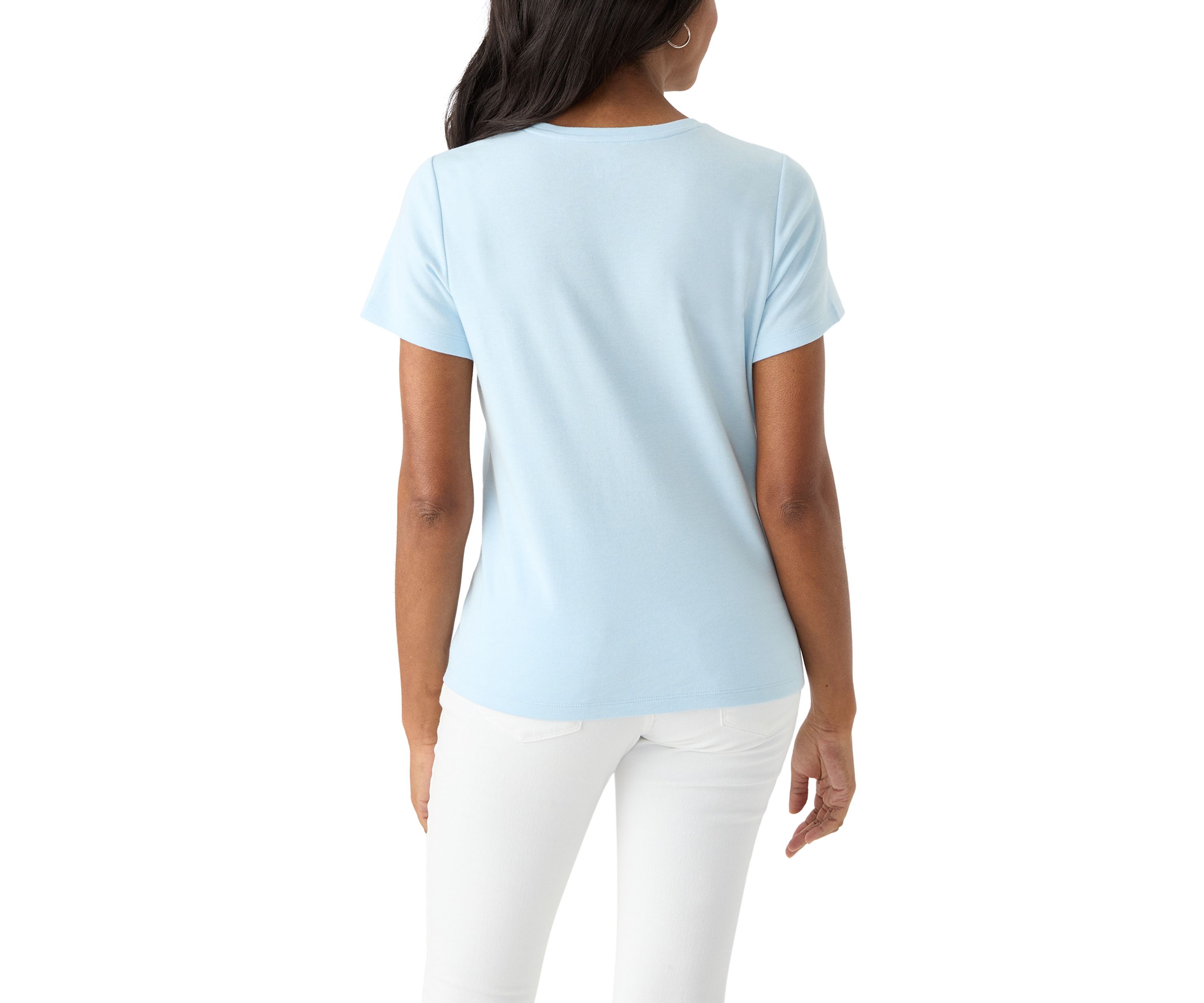 Petite Short Sleeve Crew T-Shirt 