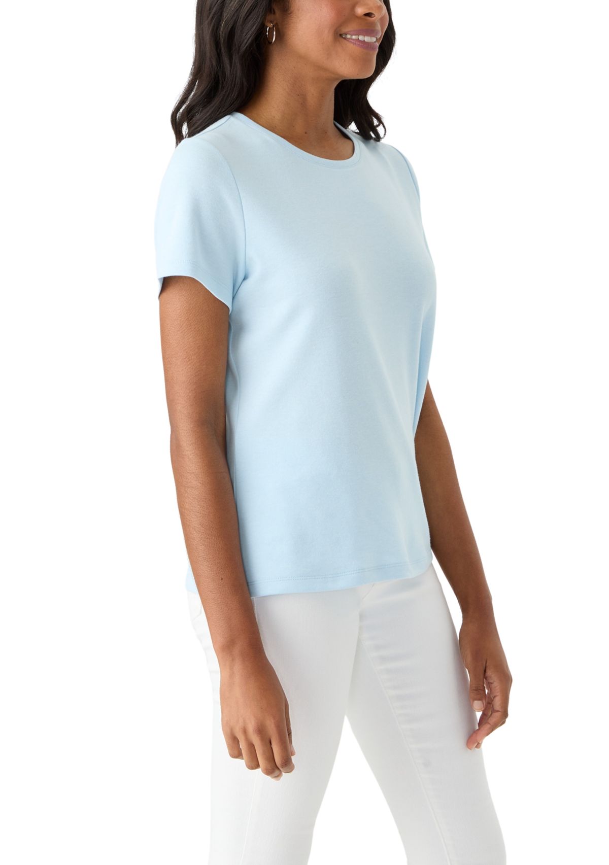 Petite Short Sleeve Crew T-Shirt 