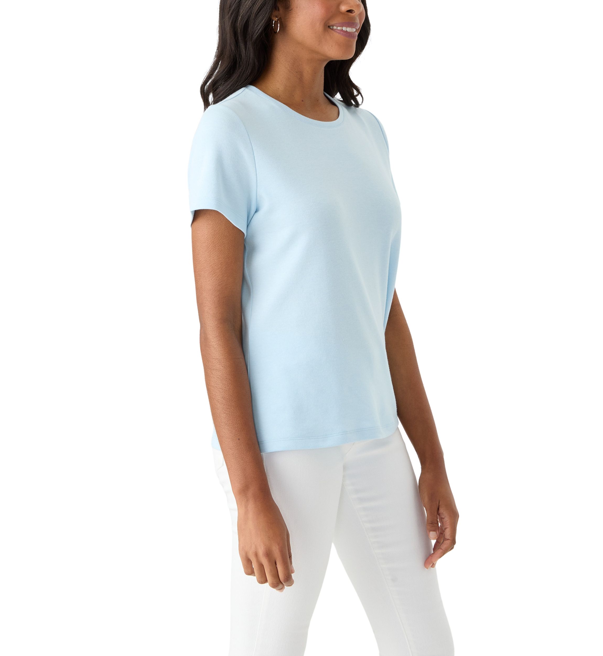 Petite Short Sleeve Crew T-Shirt 