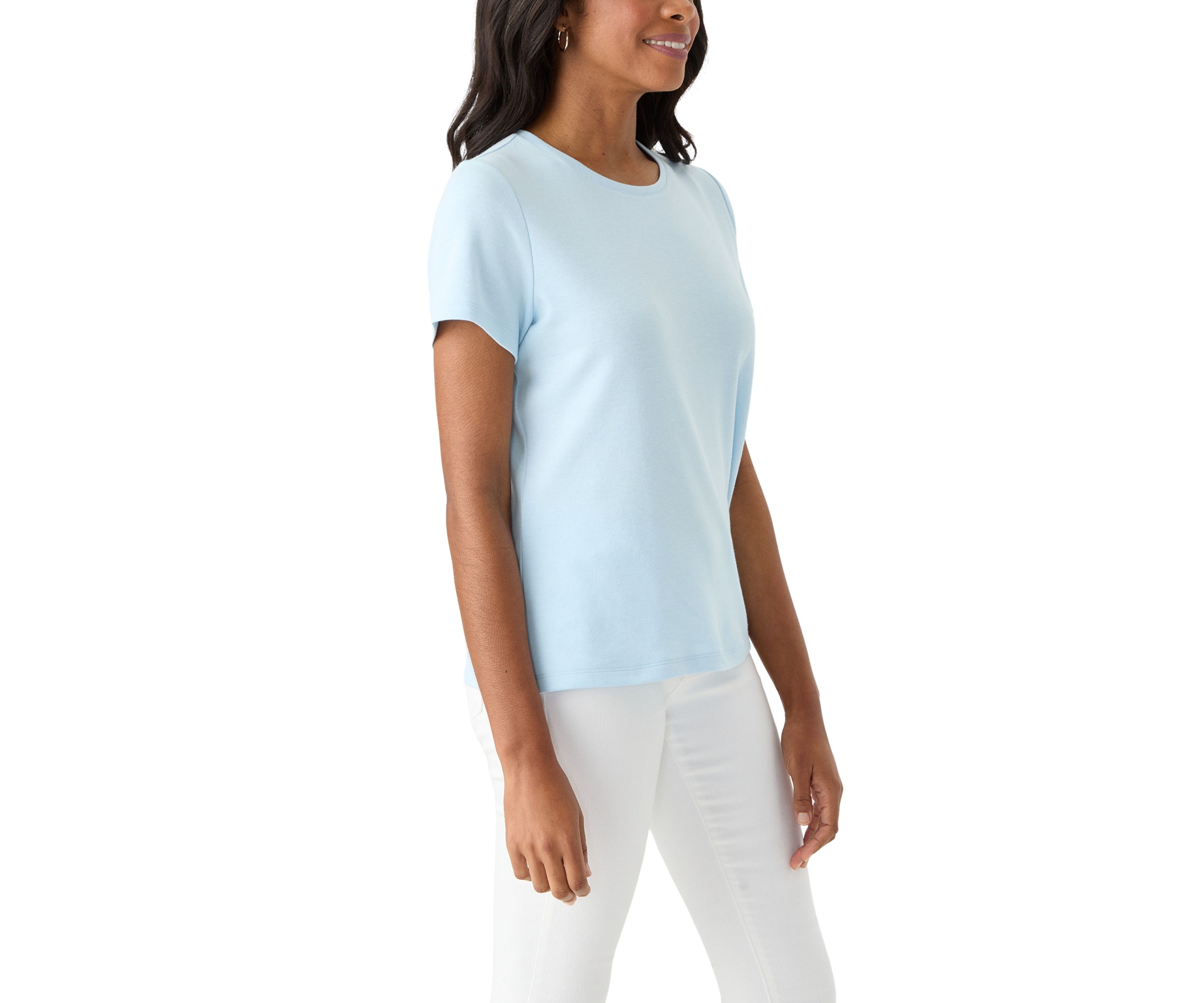 Petite Short Sleeve Crew T-Shirt 