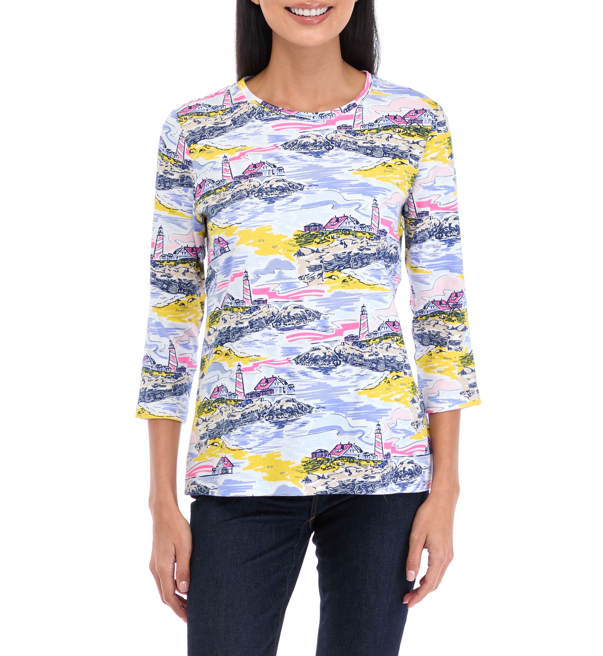 Petite Printed Top