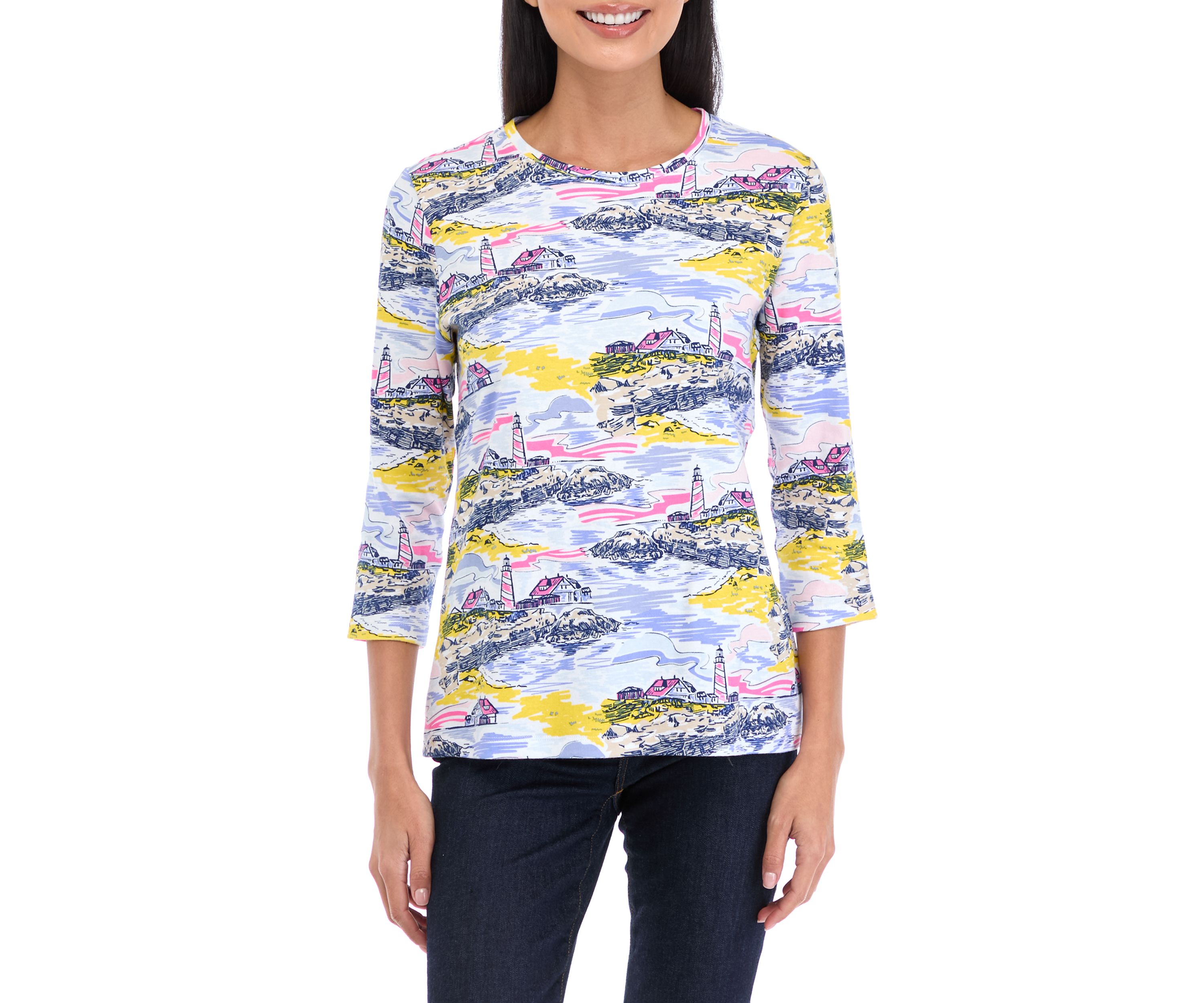 Petite Printed Top
