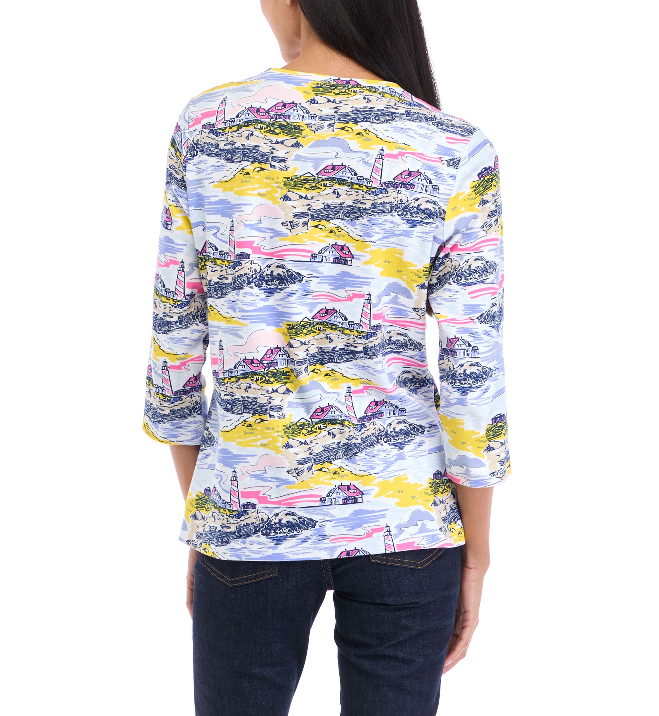 Petite Printed Top