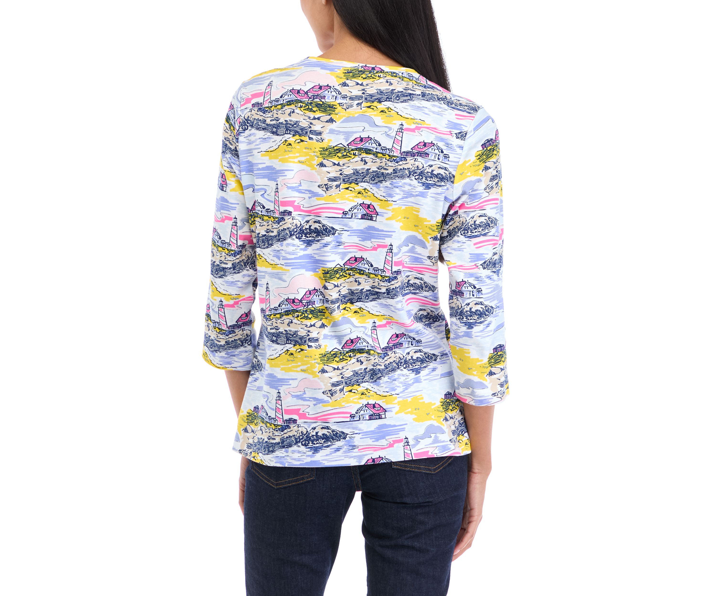 Petite Printed Top