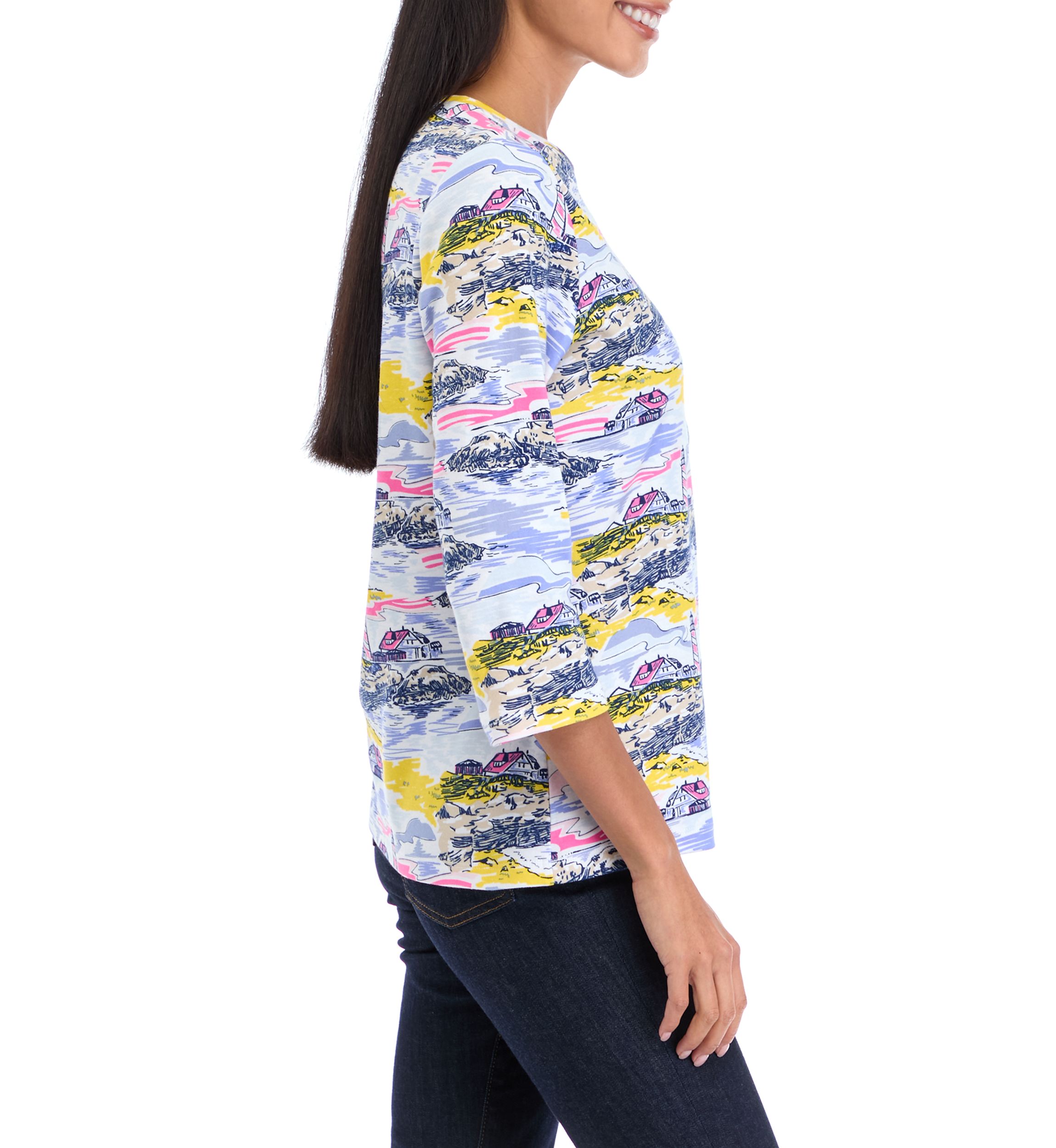 Petite Printed Top