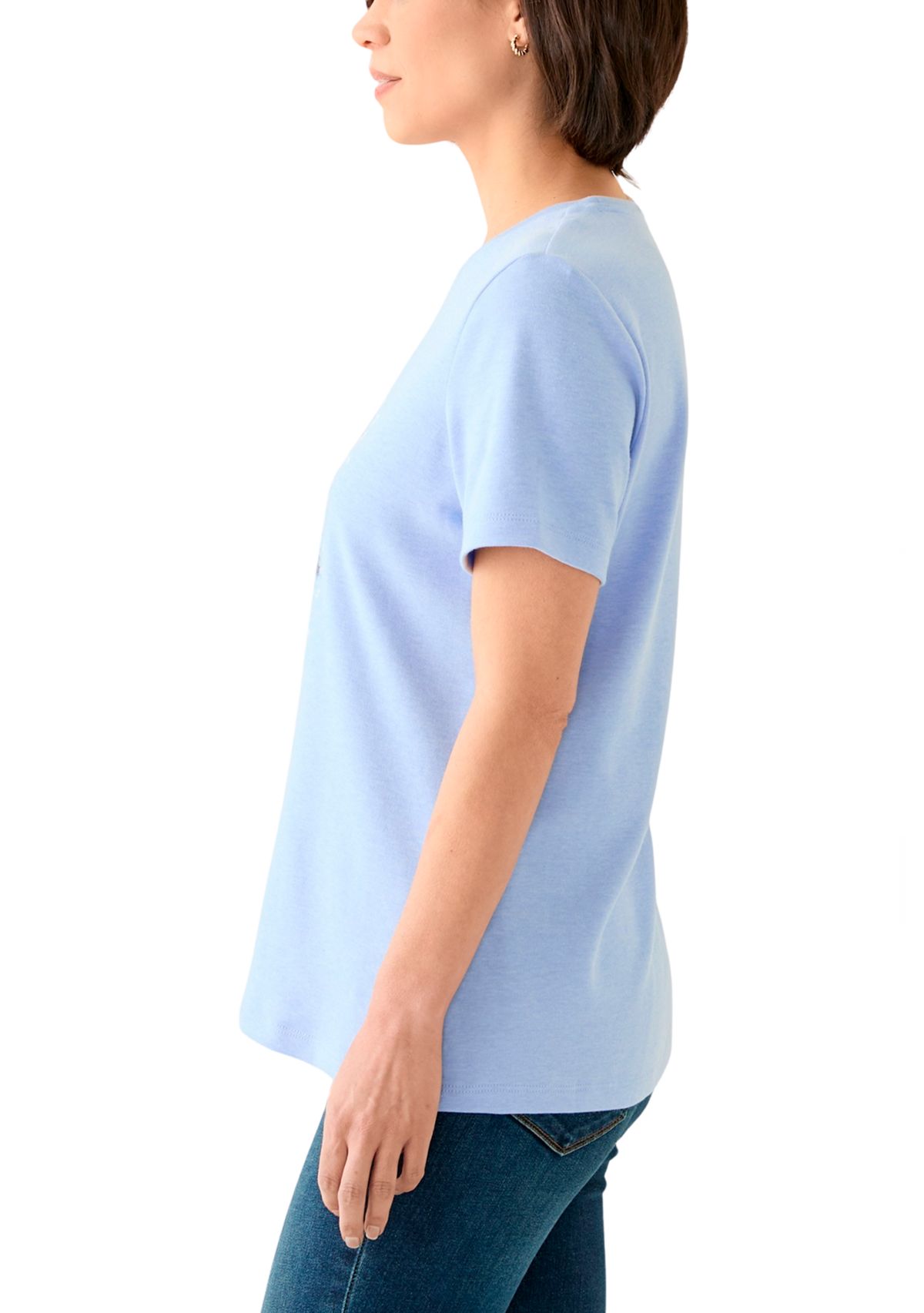 Petite Heather Graphic T-Shirt 