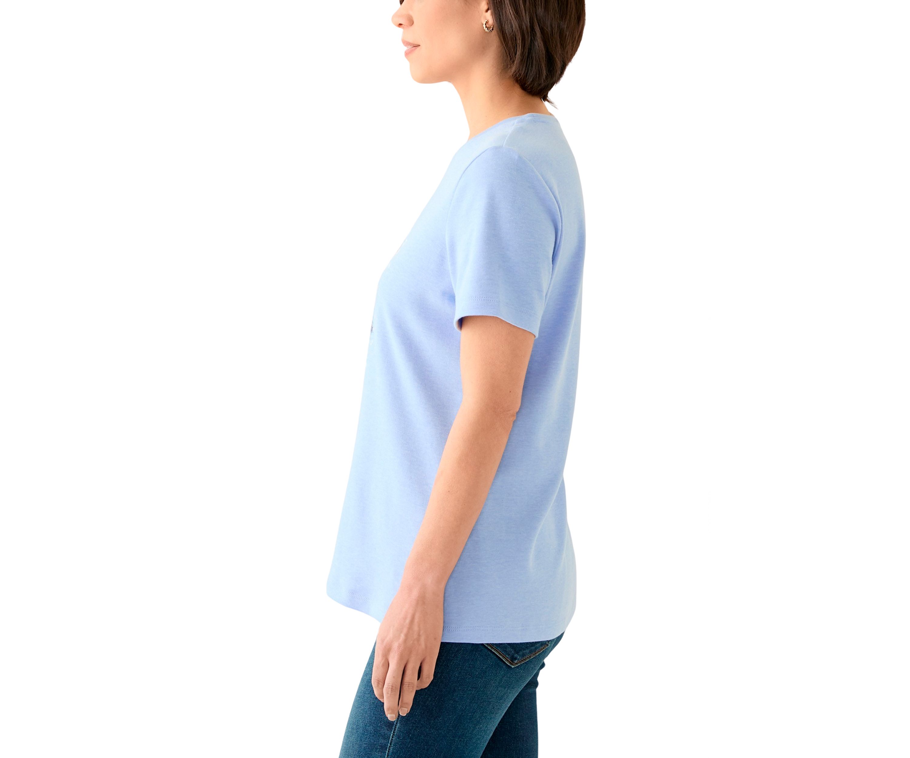 Petite Heather Graphic T-Shirt 