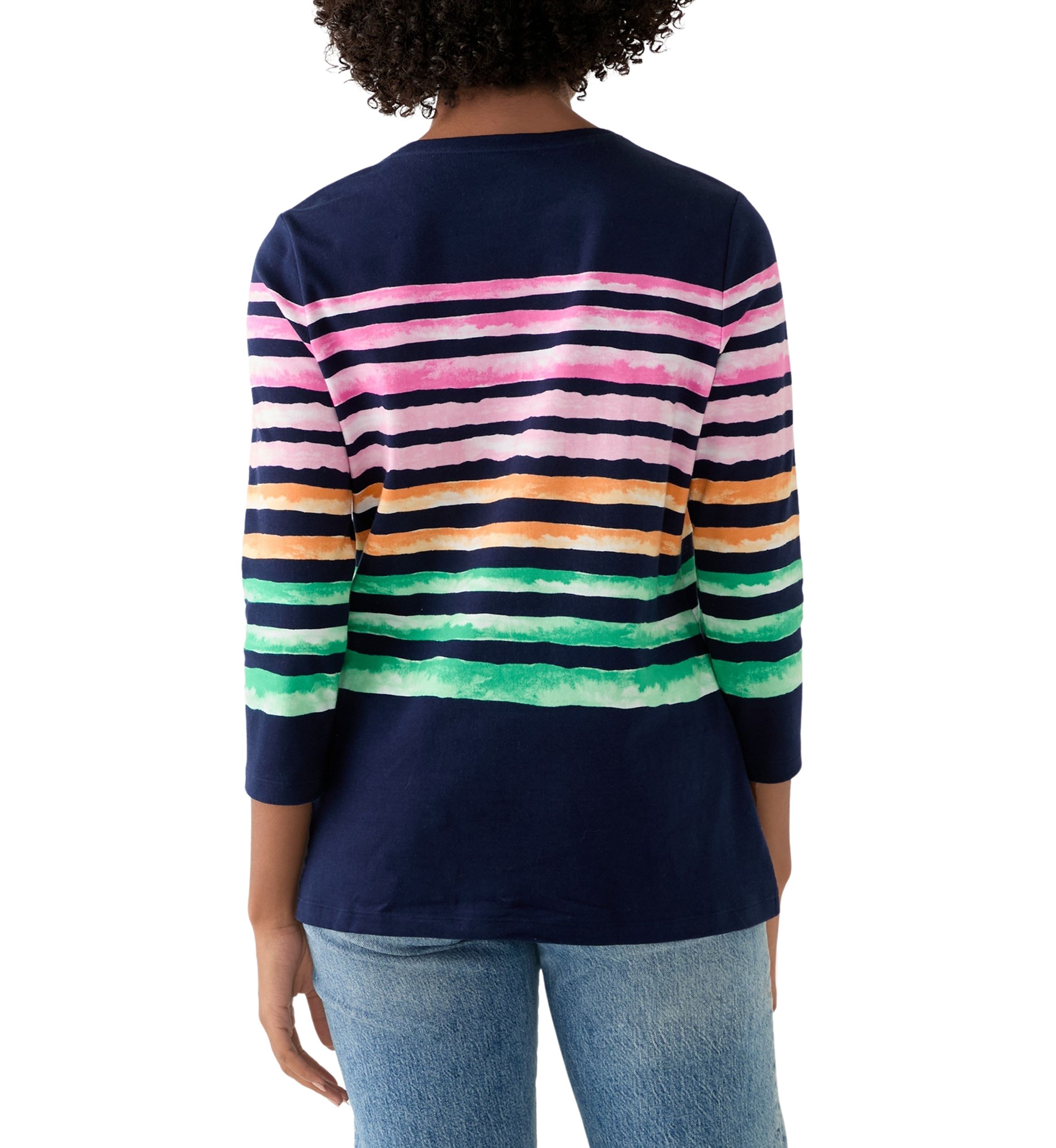 Petite Placement Stripe T-Shirt
