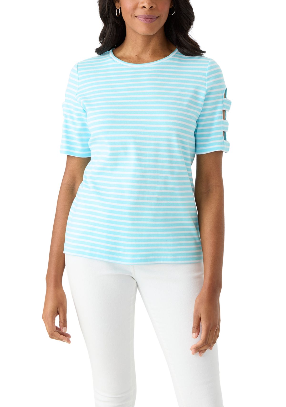 Petite Ladder Sleeve T-Shirt