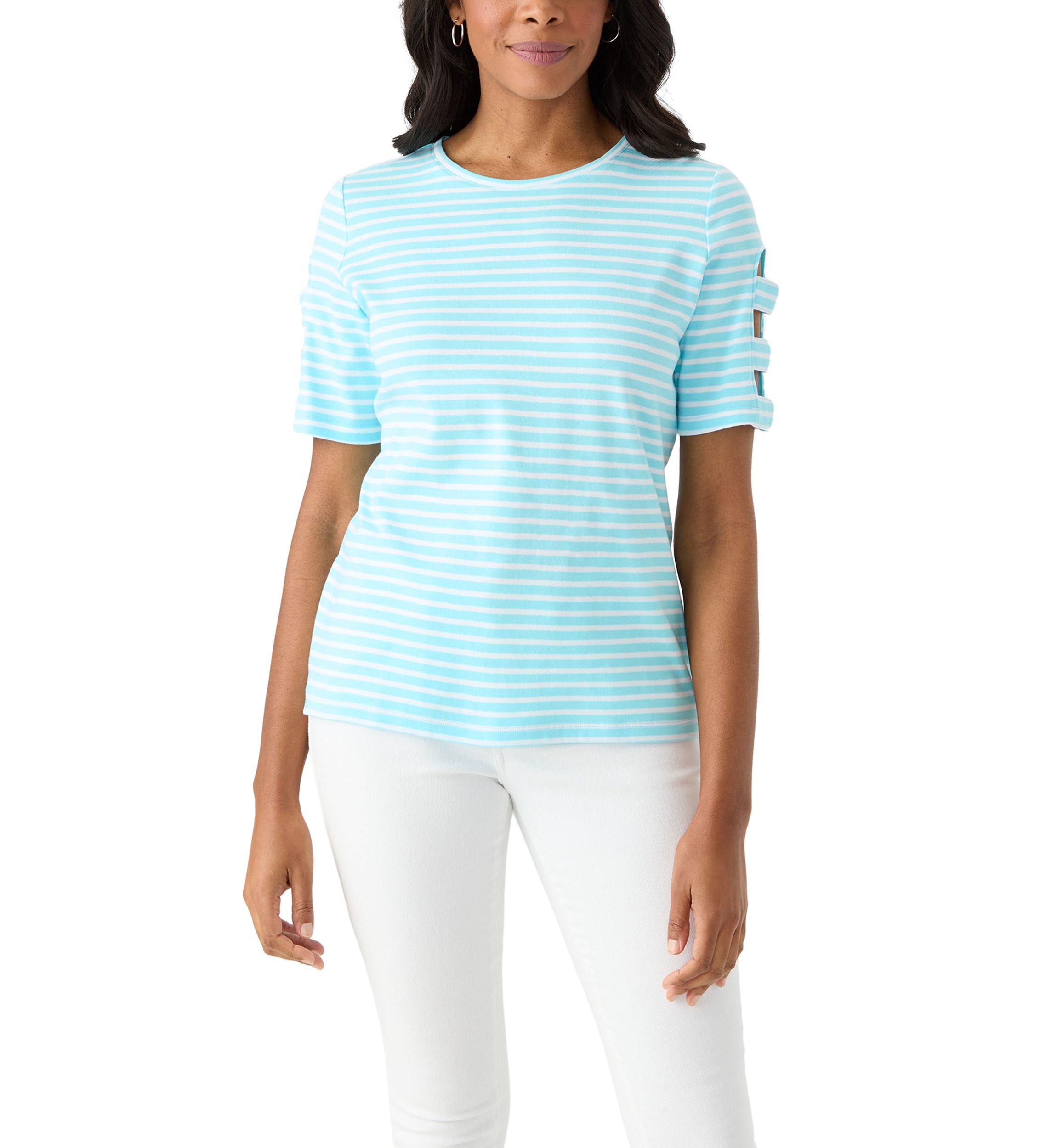 Petite Ladder Sleeve T-Shirt