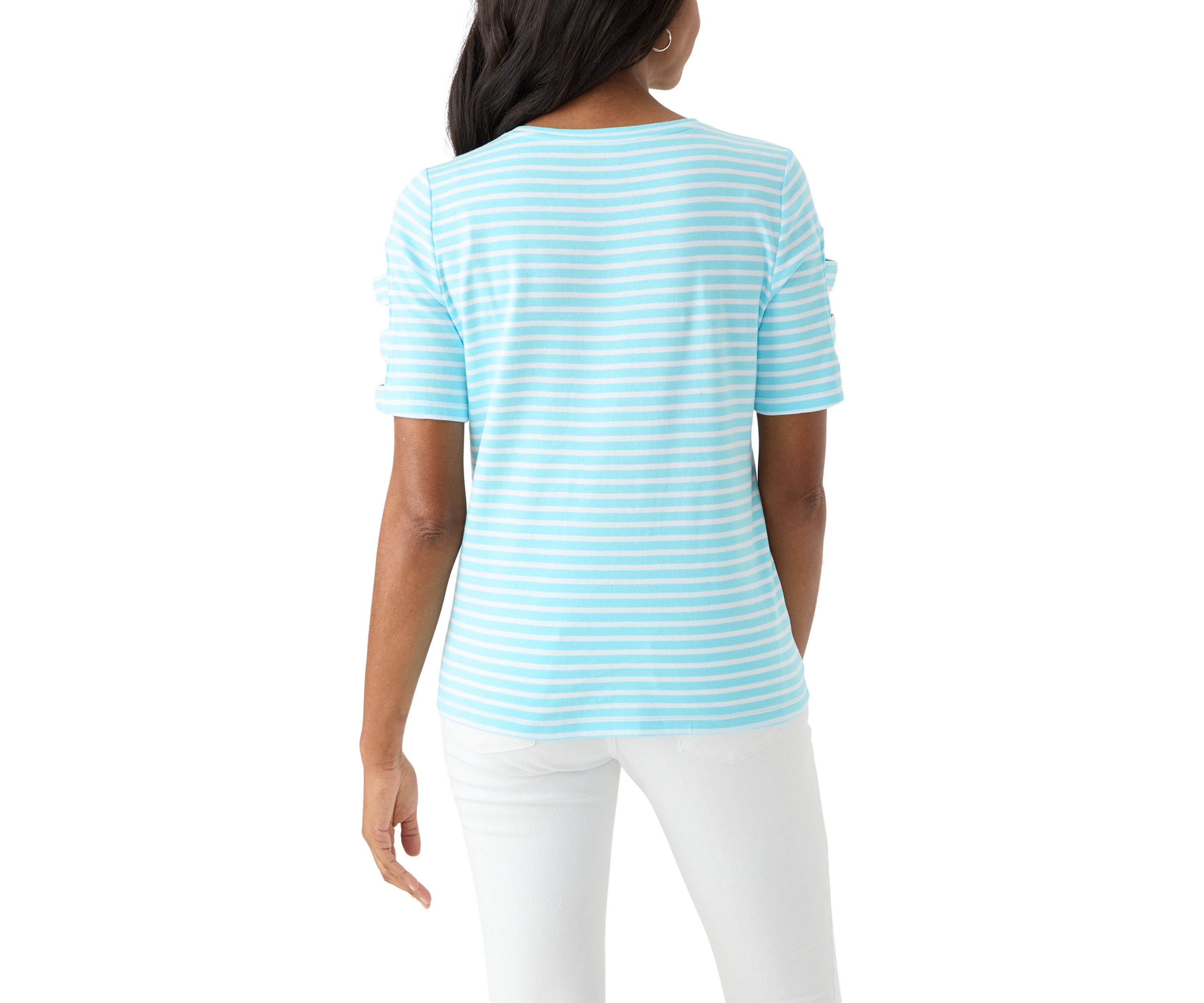 Petite Ladder Sleeve T-Shirt