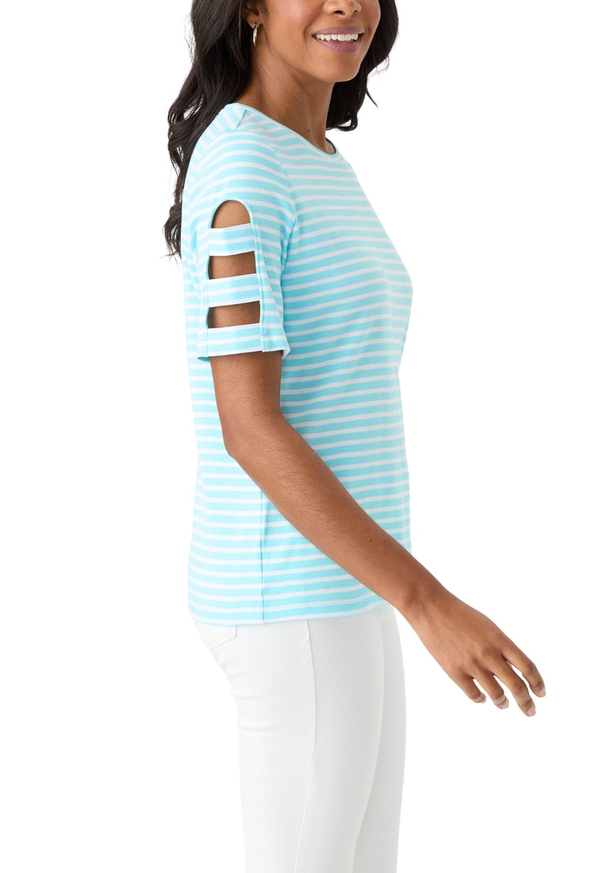 Petite Ladder Sleeve T-Shirt