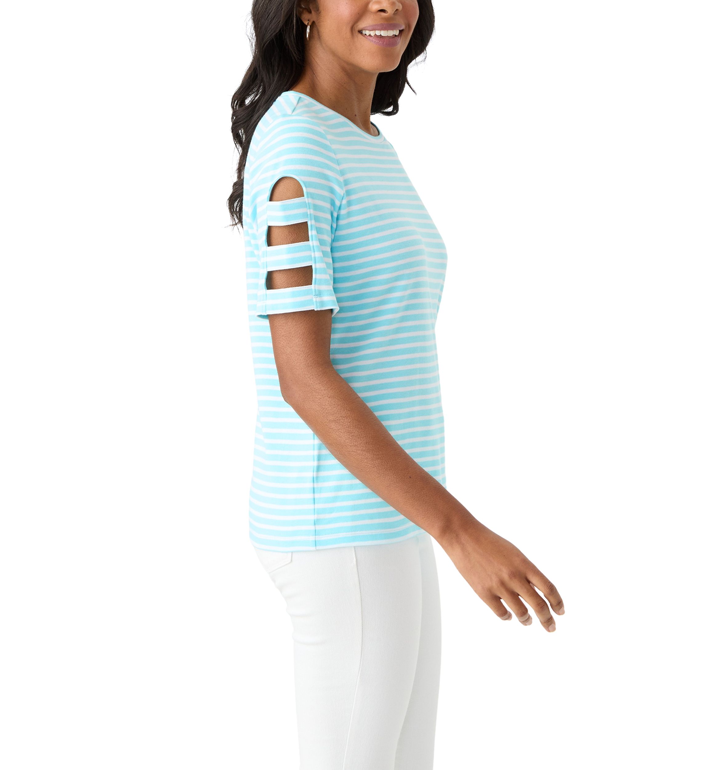 Petite Ladder Sleeve T-Shirt