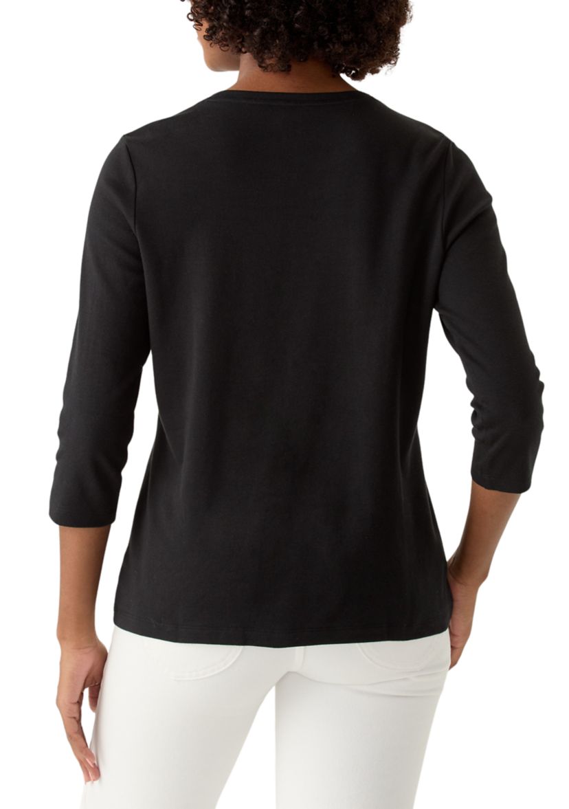 Petite 3/4 Sleeve T-Shirt 