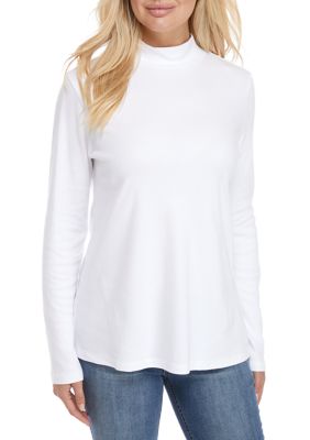 mock neck top womens