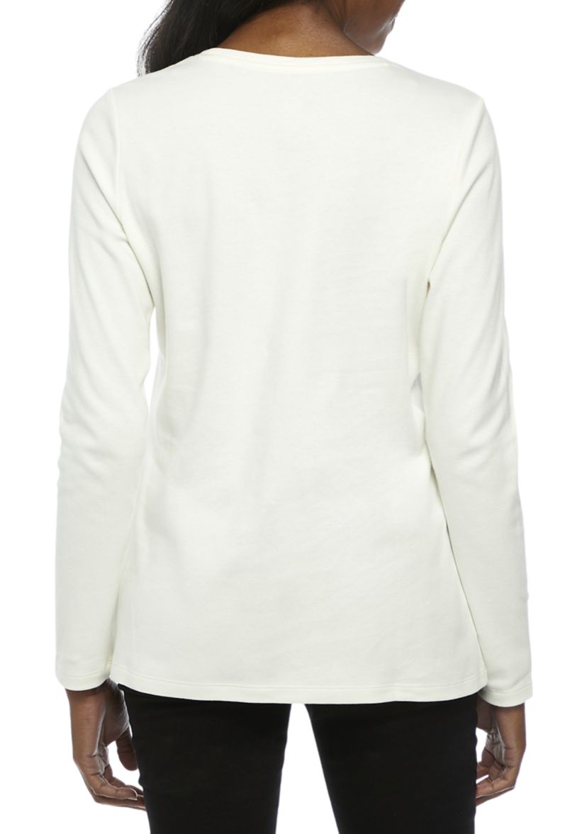 Womens Long Sleeve Graphic T-Shirt 