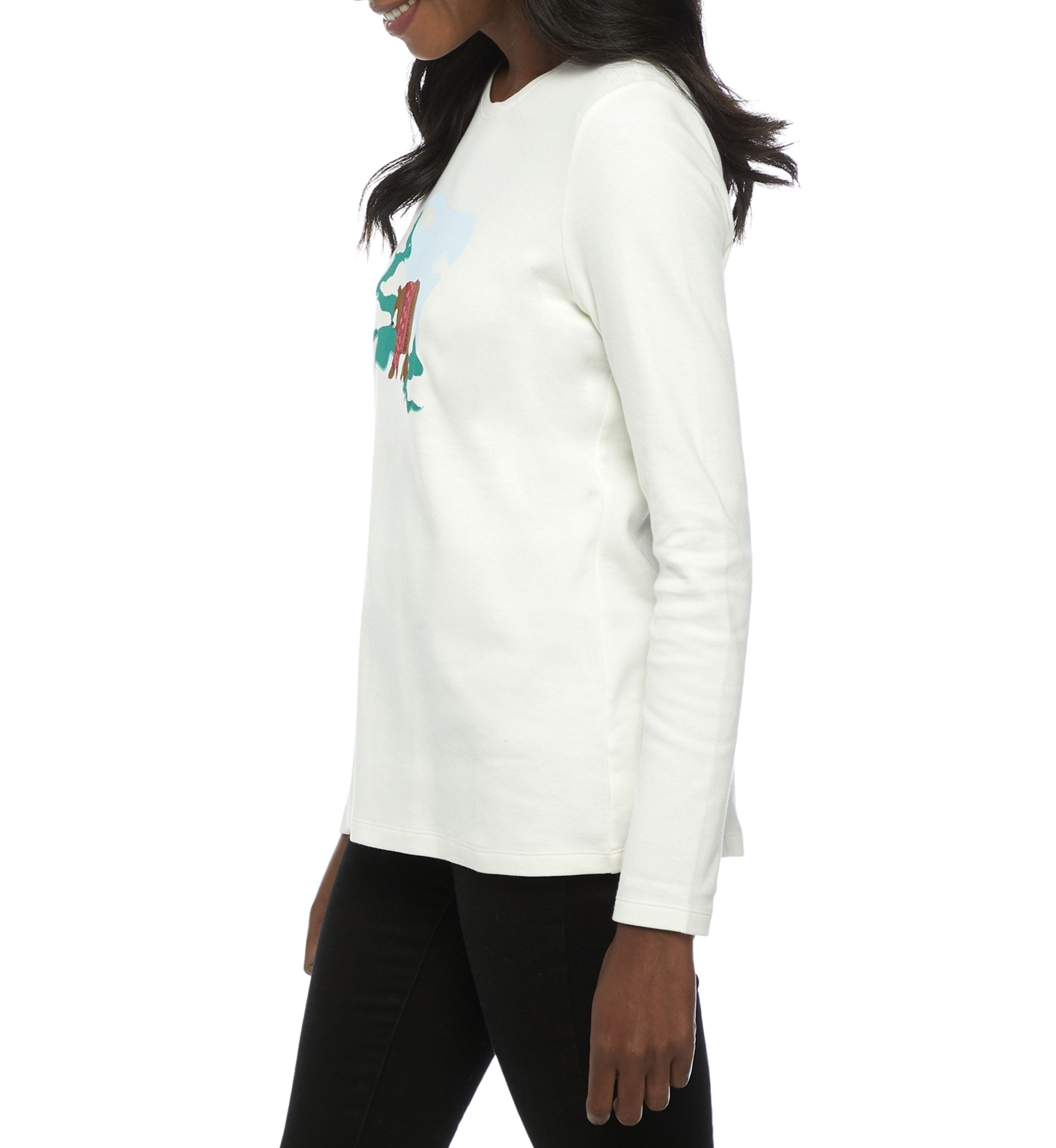 Womens Long Sleeve Graphic T-Shirt 
