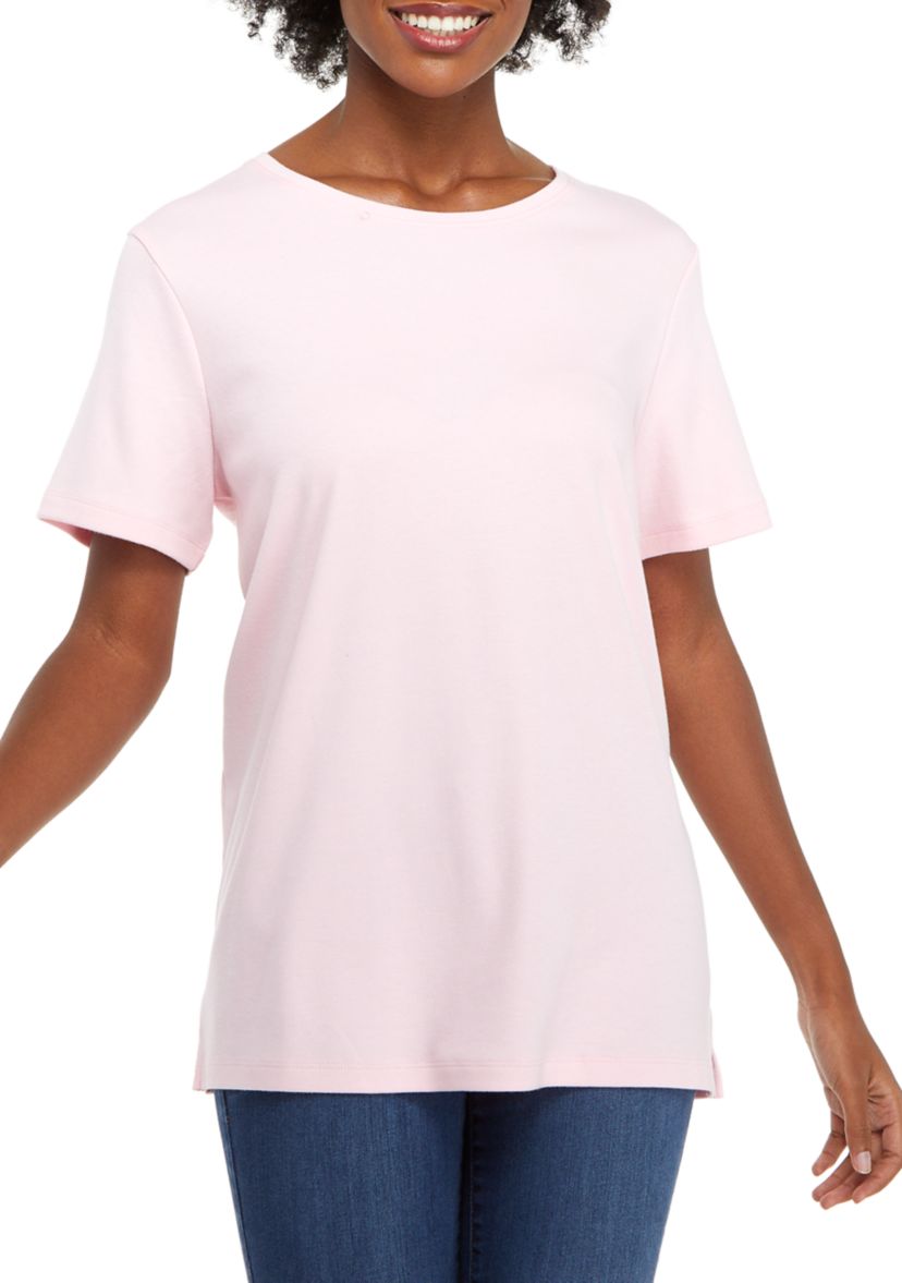 Womens Short Sleeve Cotton T-Shirt