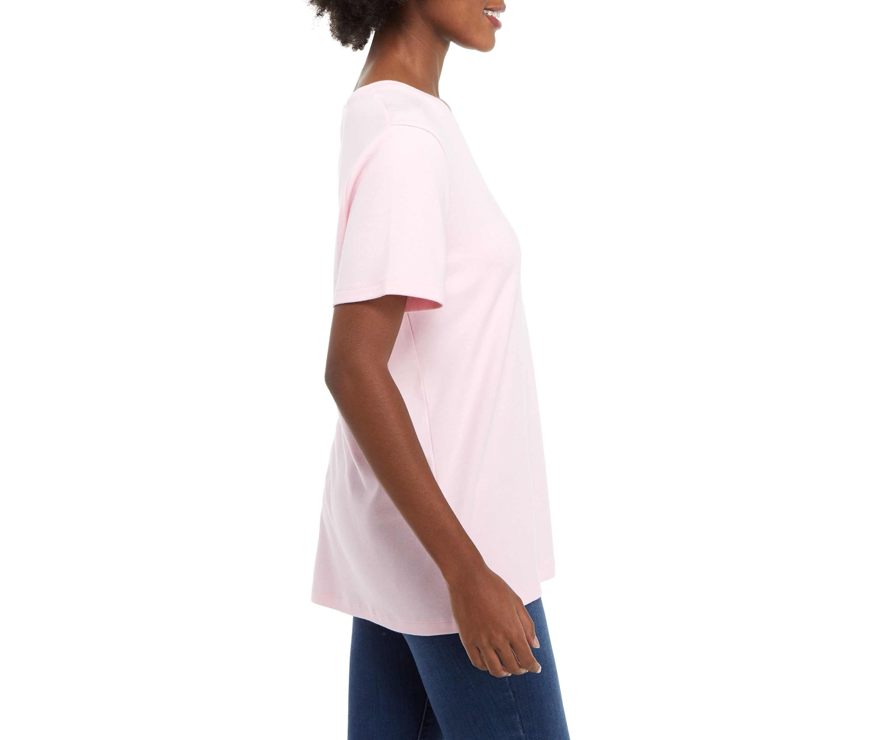 Womens Short Sleeve Cotton T-Shirt